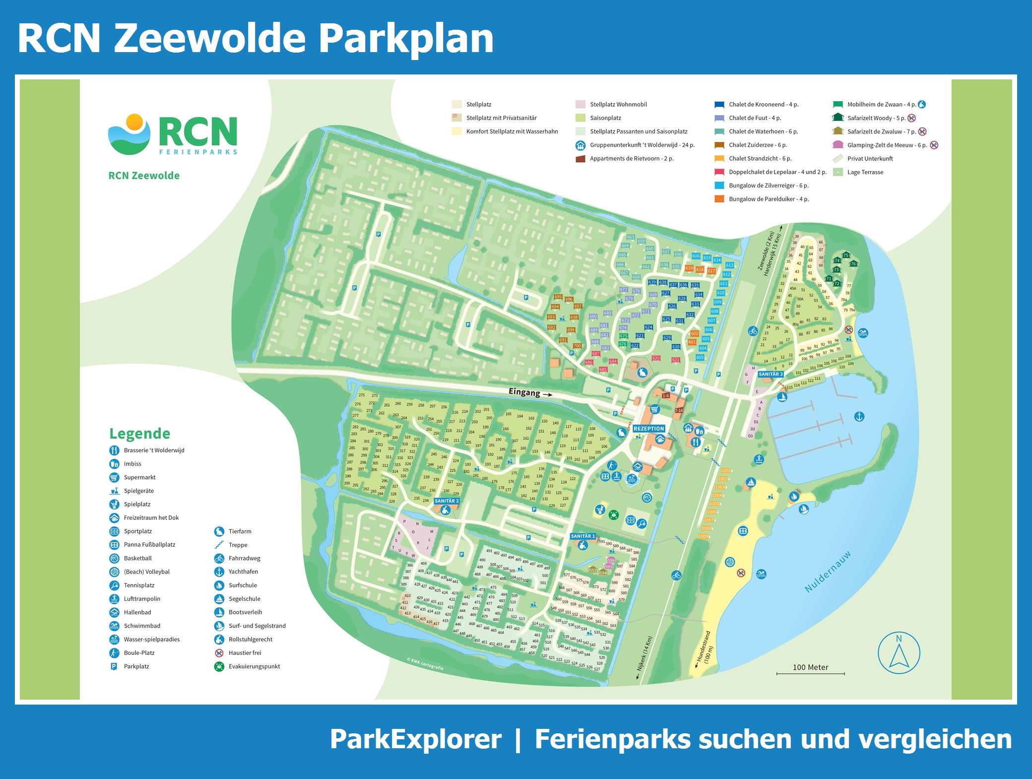 Karte und Lageplan RCN Zeewolde