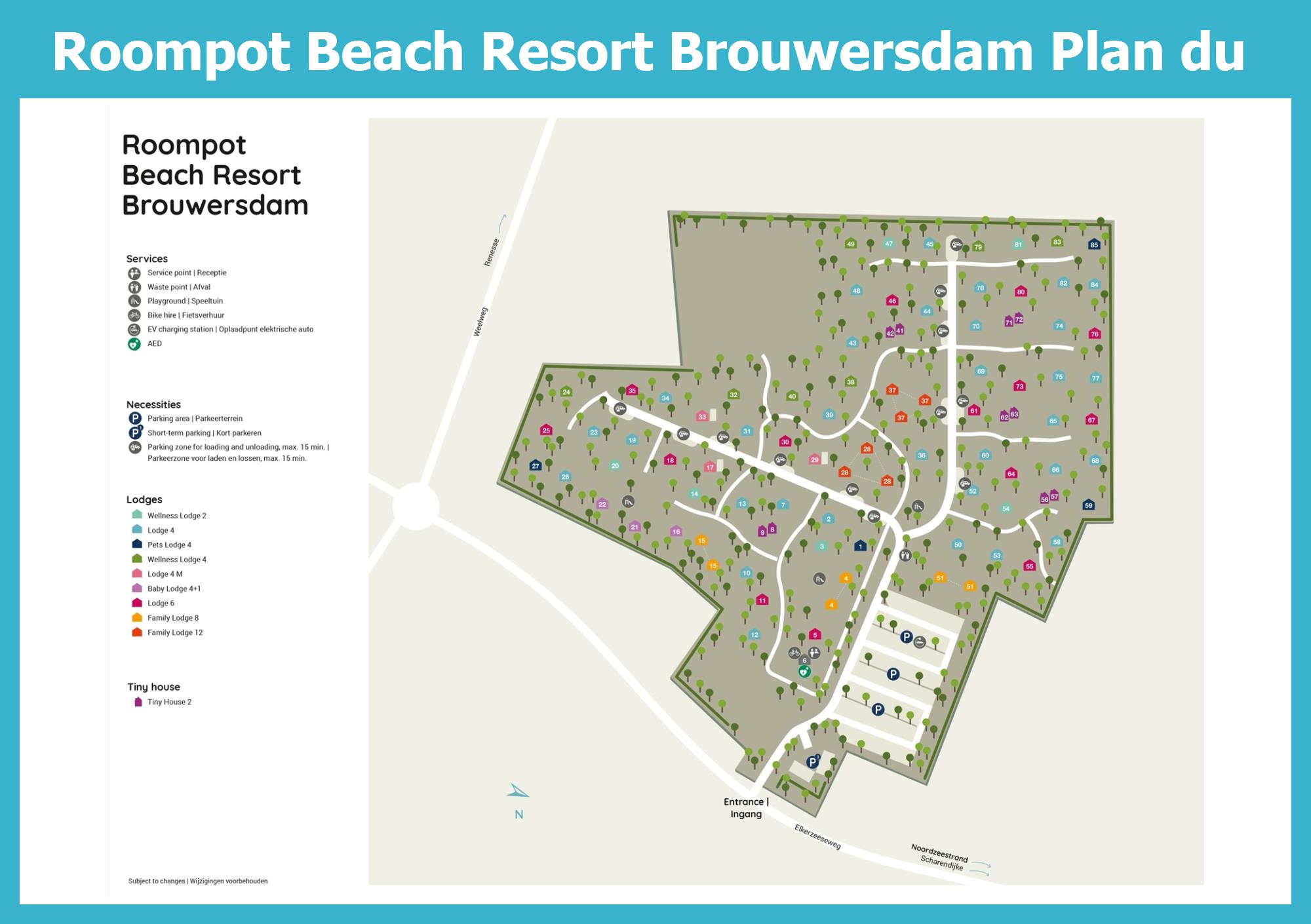 Plan Roompot Beach Resort Brouwersdam