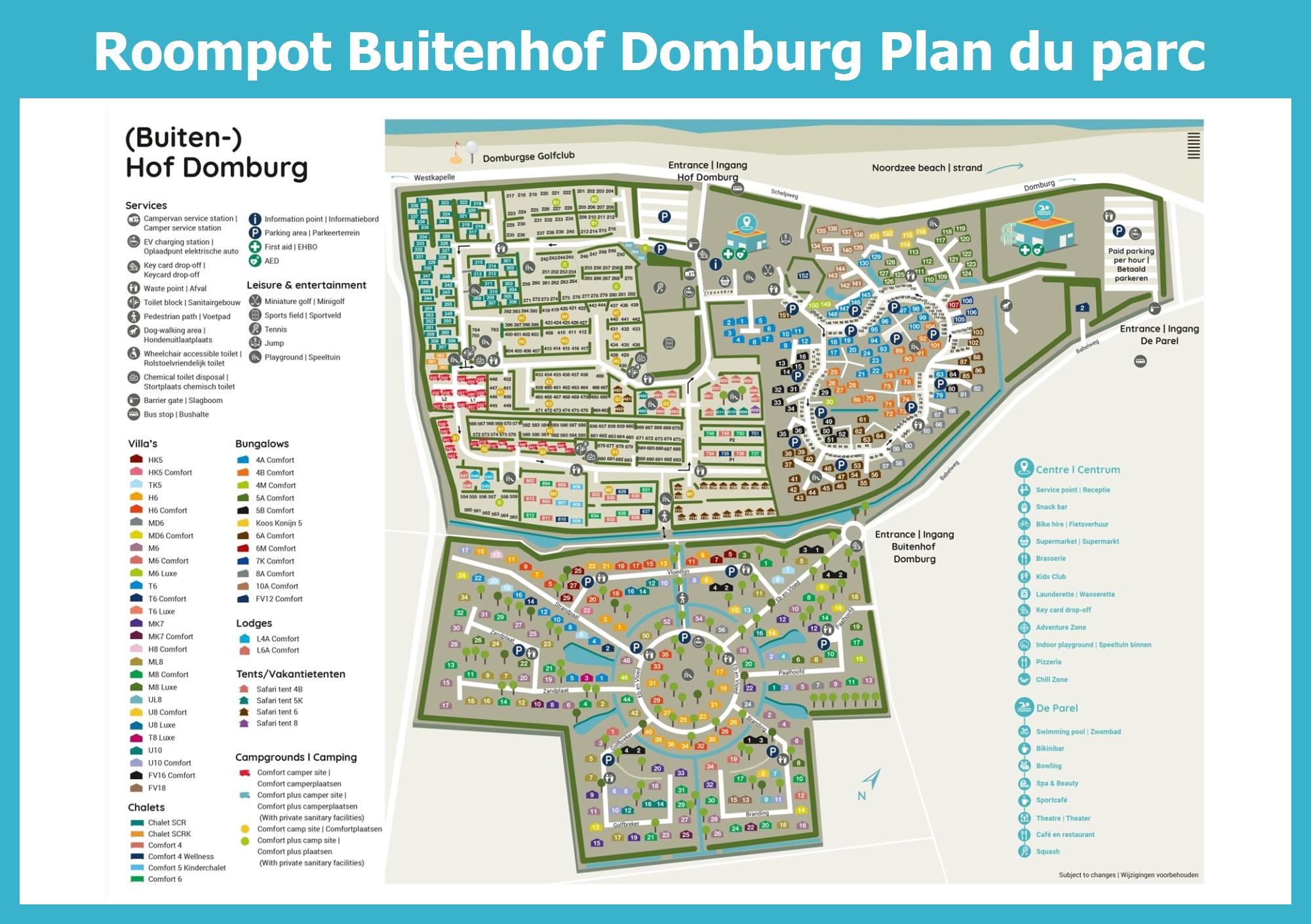 Plan Roompot Buitenhof Domburg