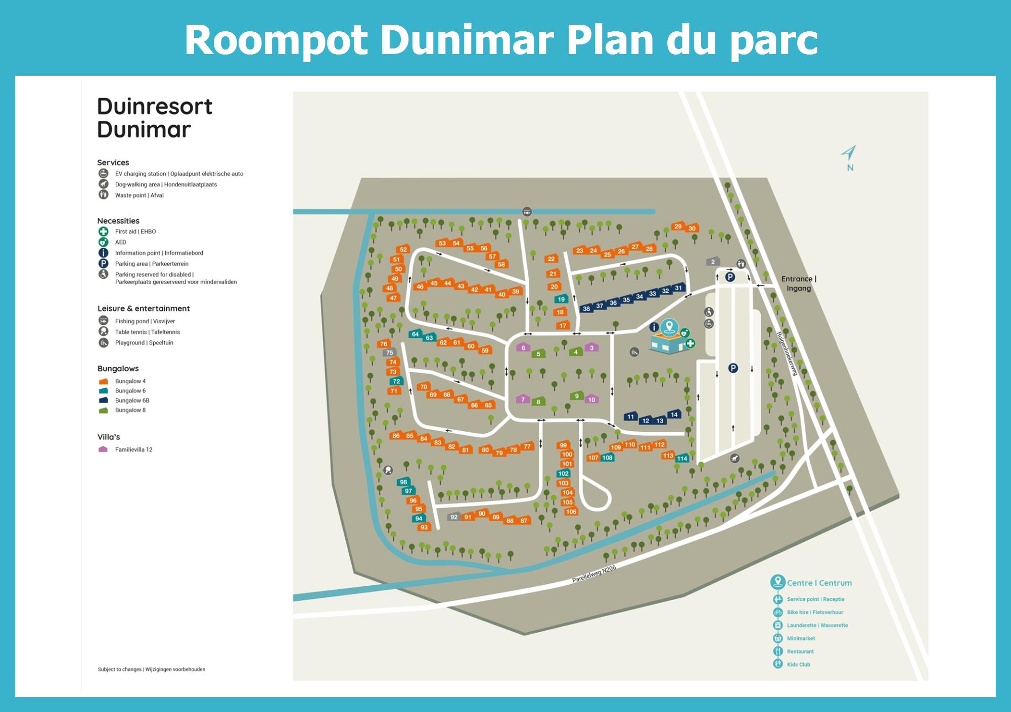 Plan Roompot Dunimar