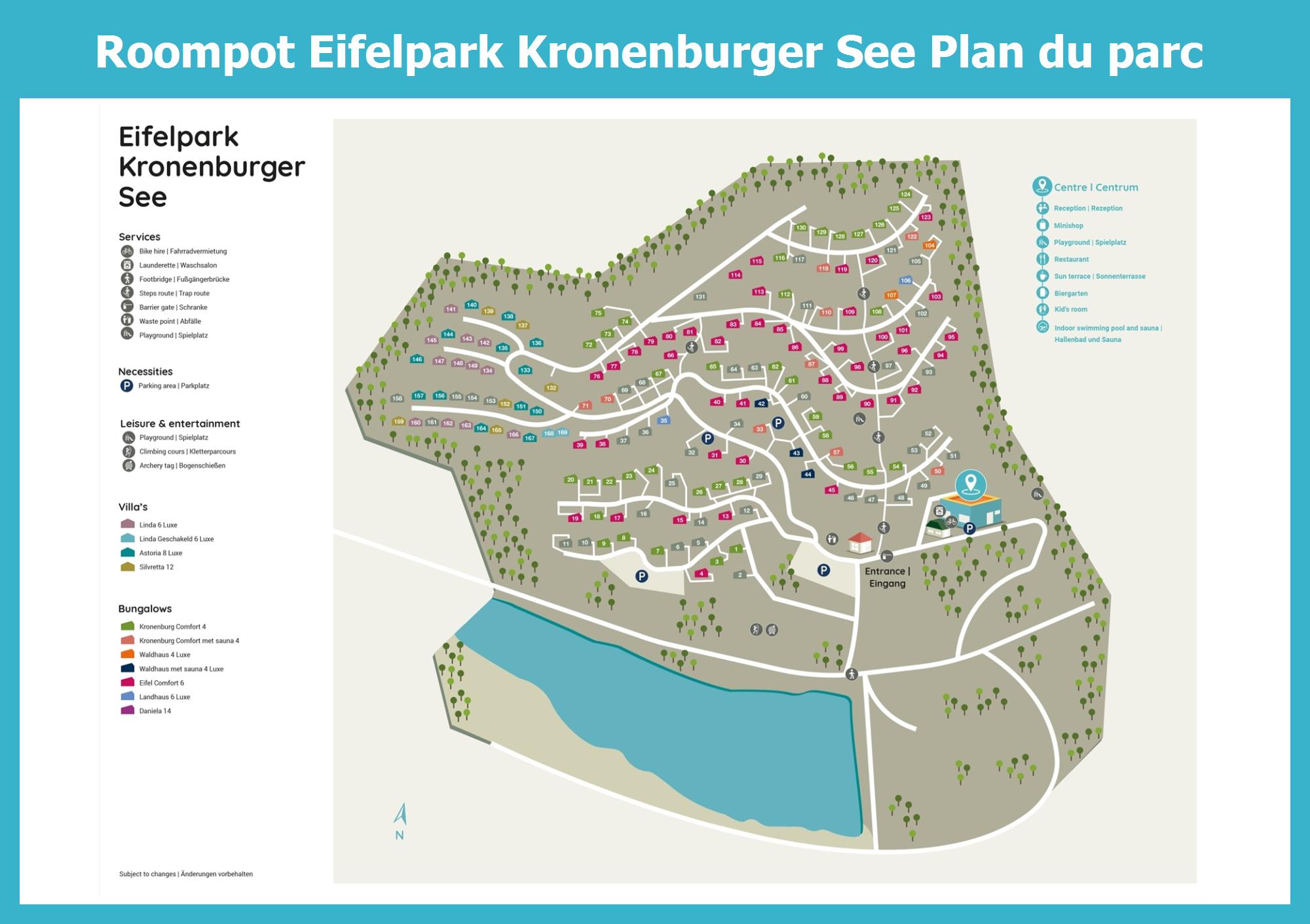 Plan Roompot Eifelpark Kronenburger See