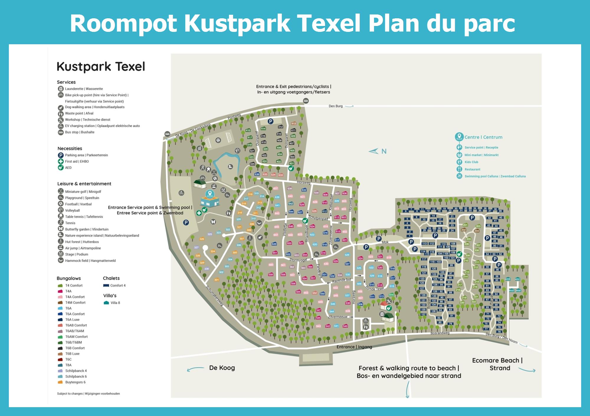 Plan Roompot Kustpark Texel