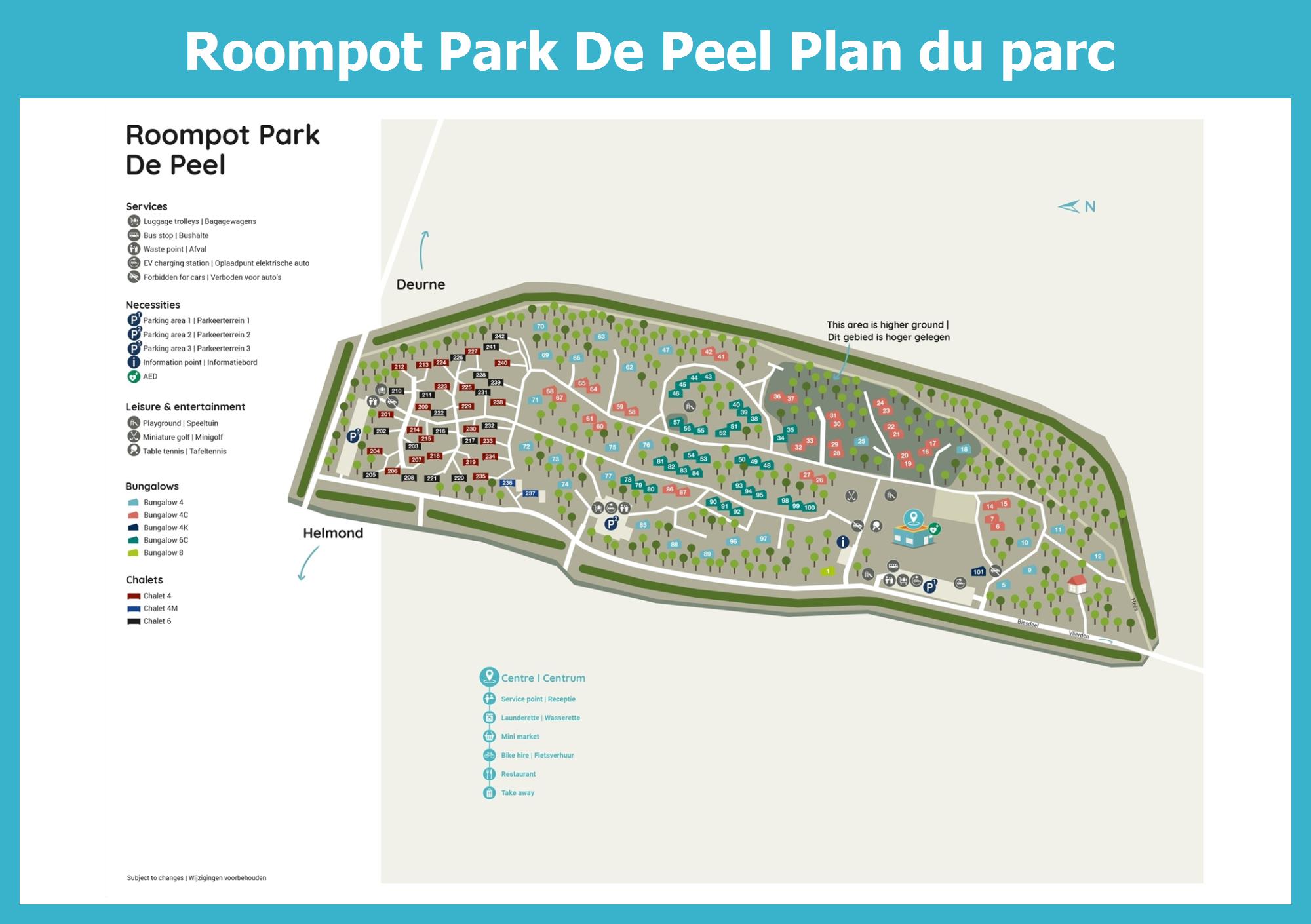 Plan Roompot Park De Peel