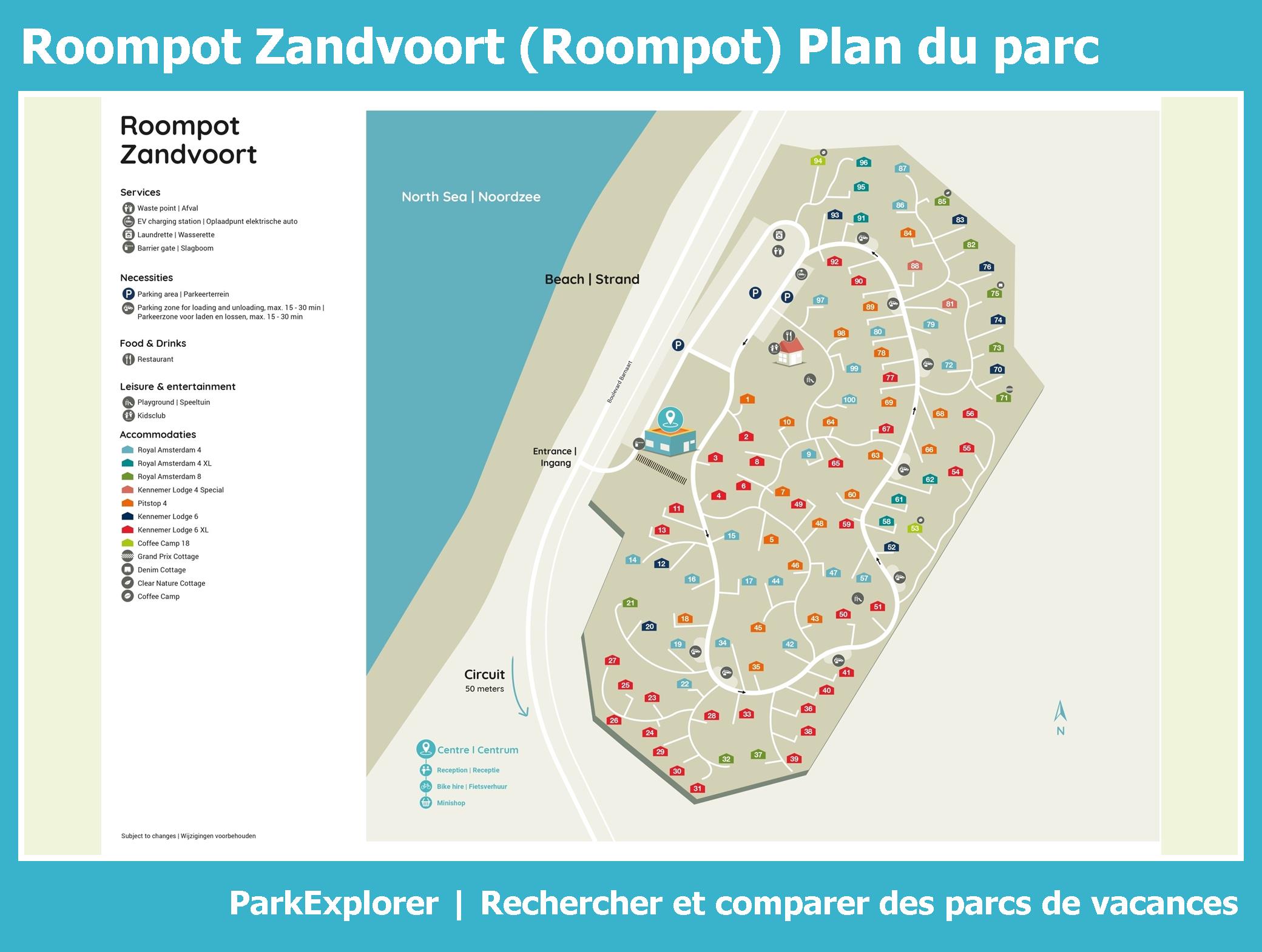 Plan Roompot Zandvoort (oud)