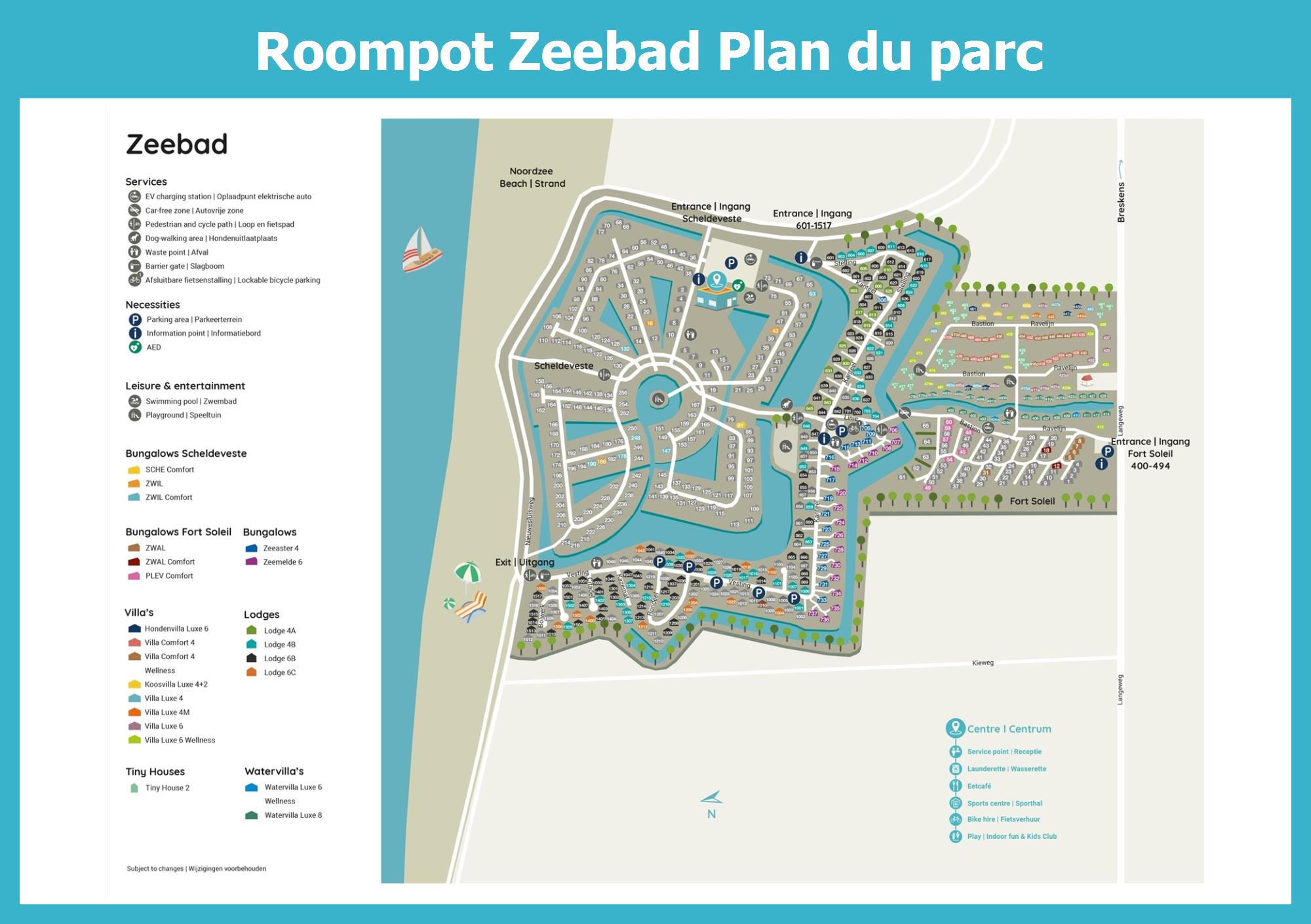 Plan Roompot Zeebad