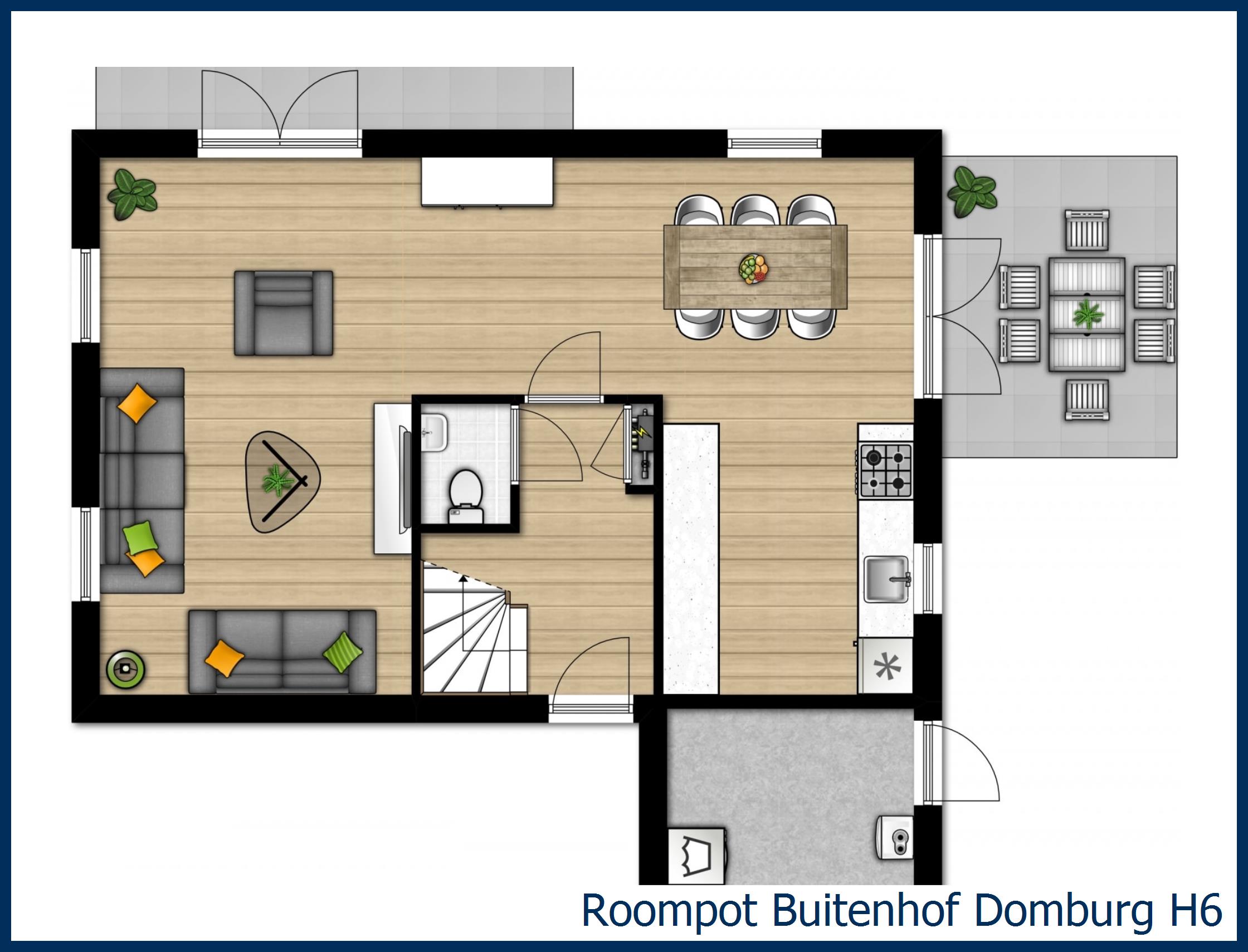Bungalow H6 in Buitenhof Domburg