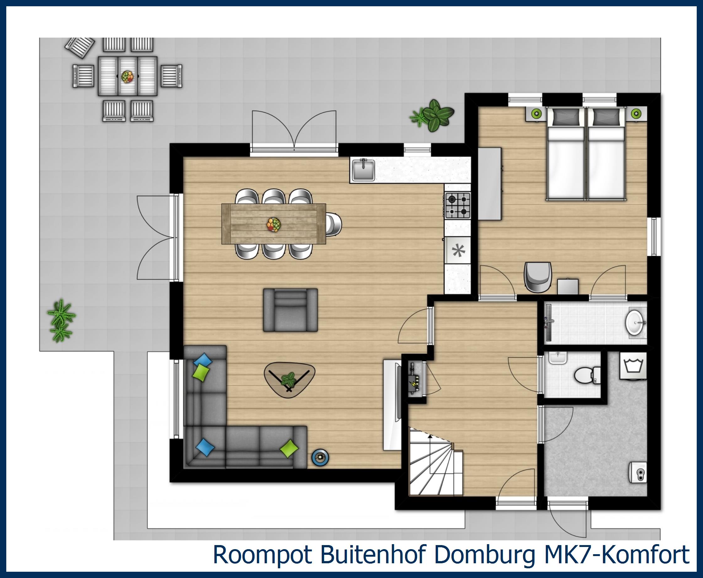 Bungalow MK7-Komfort in Buitenhof Domburg