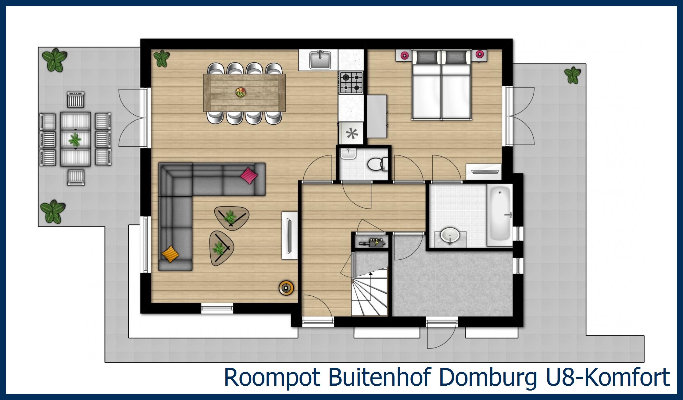 Bungalow U8-Komfort in Buitenhof Domburg