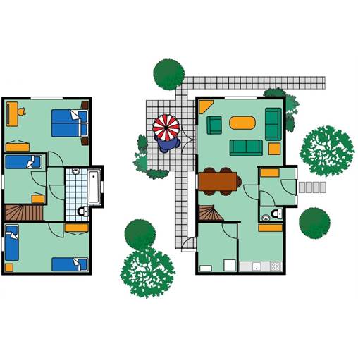 Bungalow MU à Noordzee Résidence De Banjaard