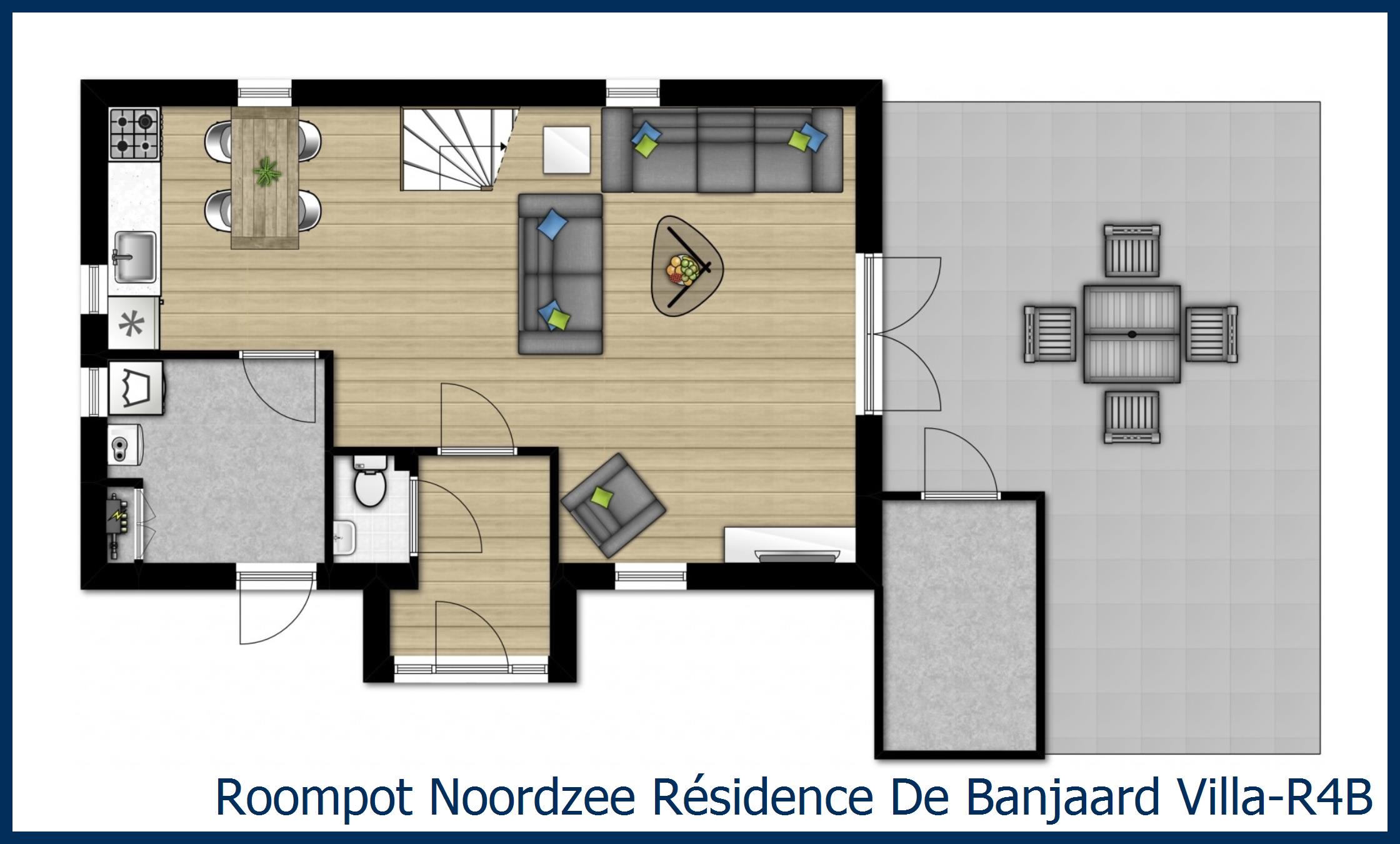 Villa Villa-R4B à Noordzee Résidence De Banjaard