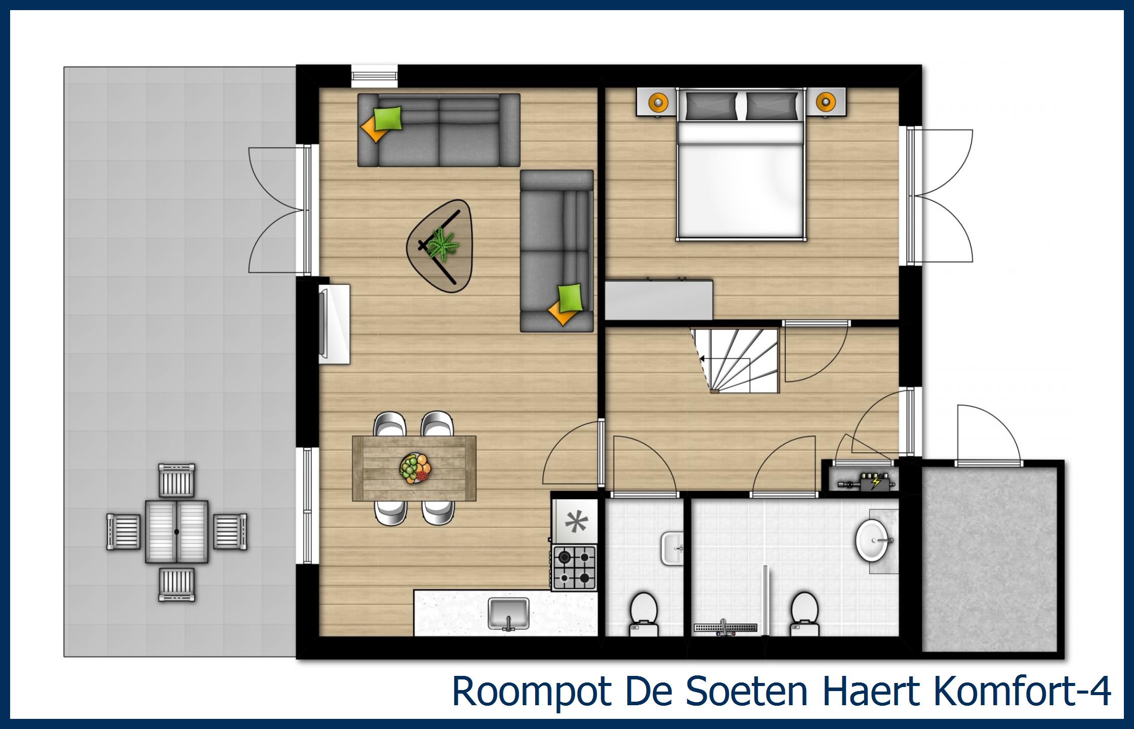 Bungalow Komfort-4 in De Soeten Haert
