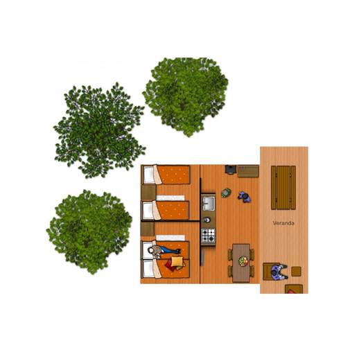 Bungalow Safaritent-4 à De Katjeskelder