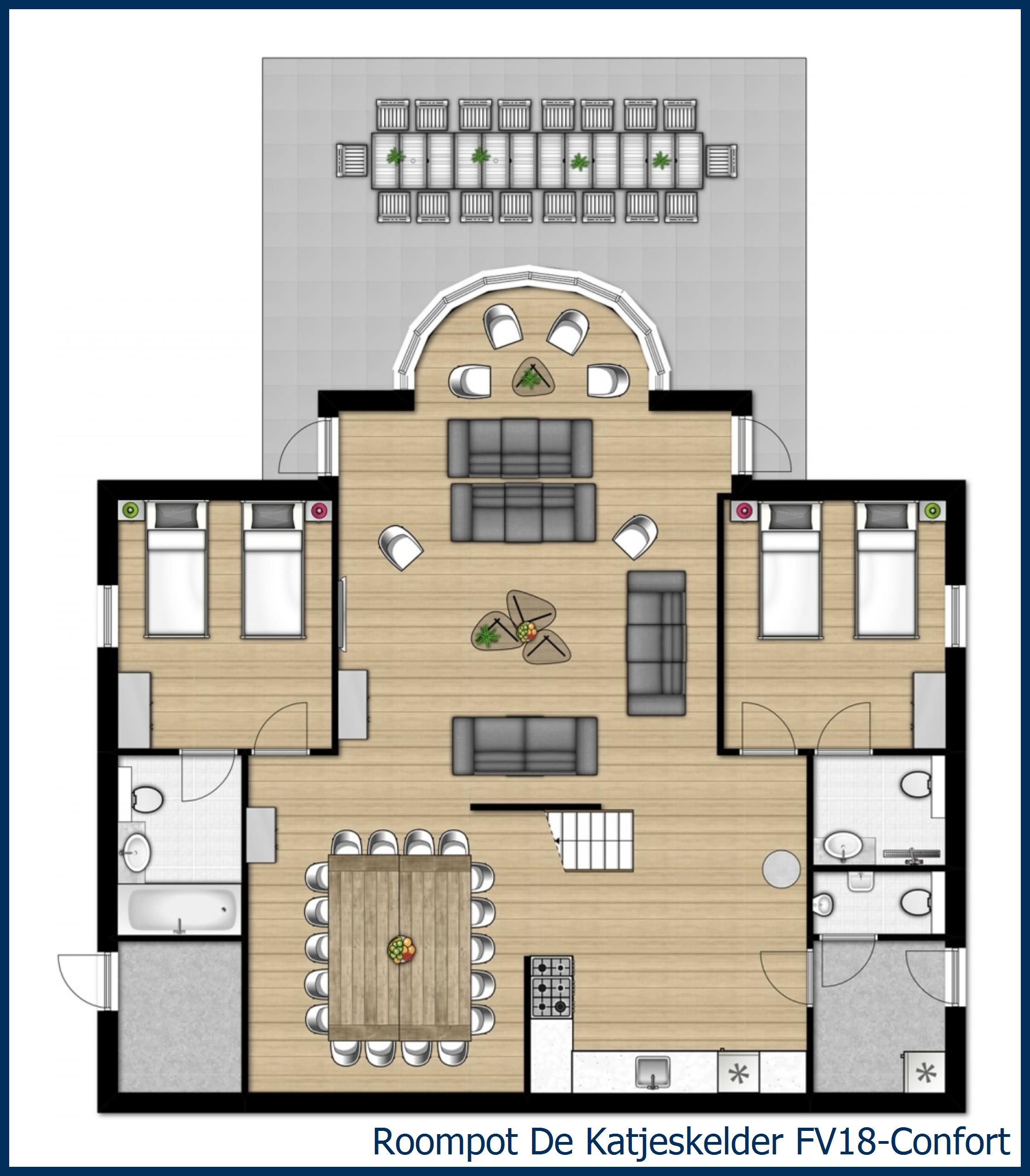 Bungalow FV18-Confort à De Katjeskelder