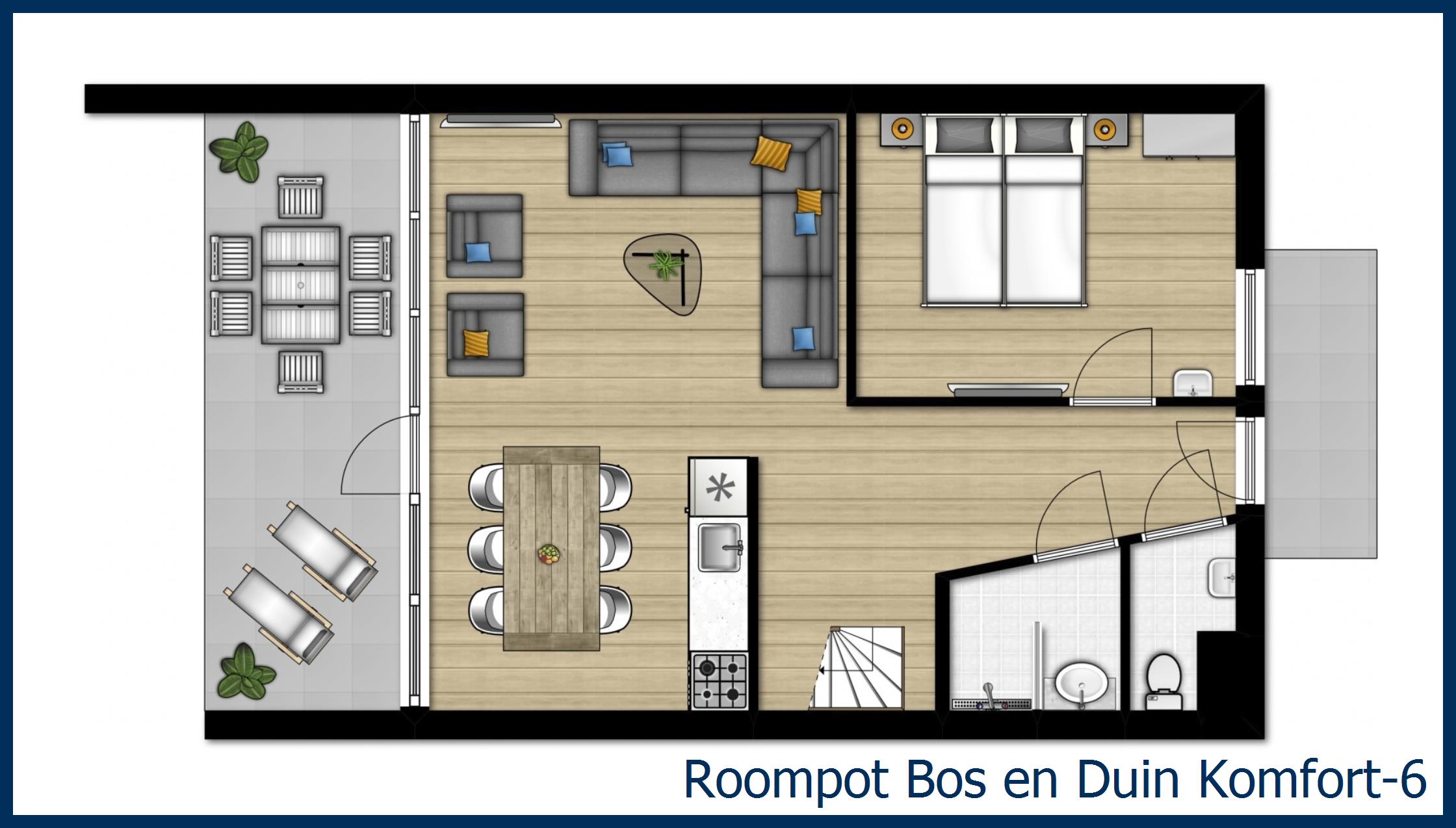Bungalow Komfort-6 in Bos en Duin