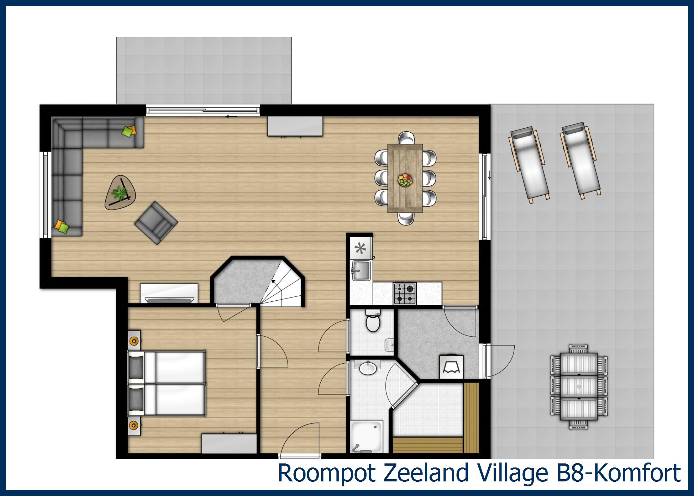 Bungalow B8-Komfort in Zeeland Village