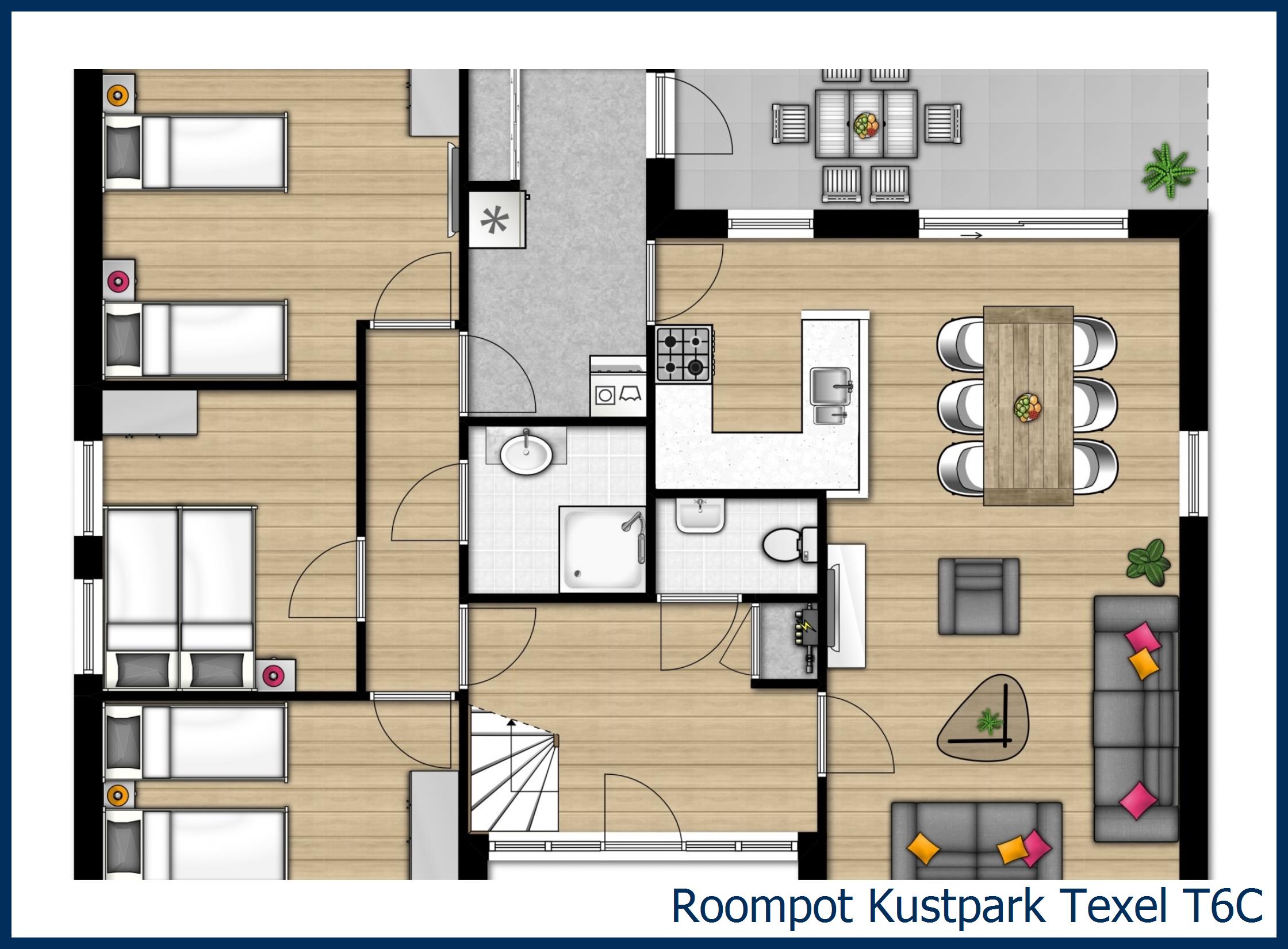 Bungalow T6C in Kustpark Texel