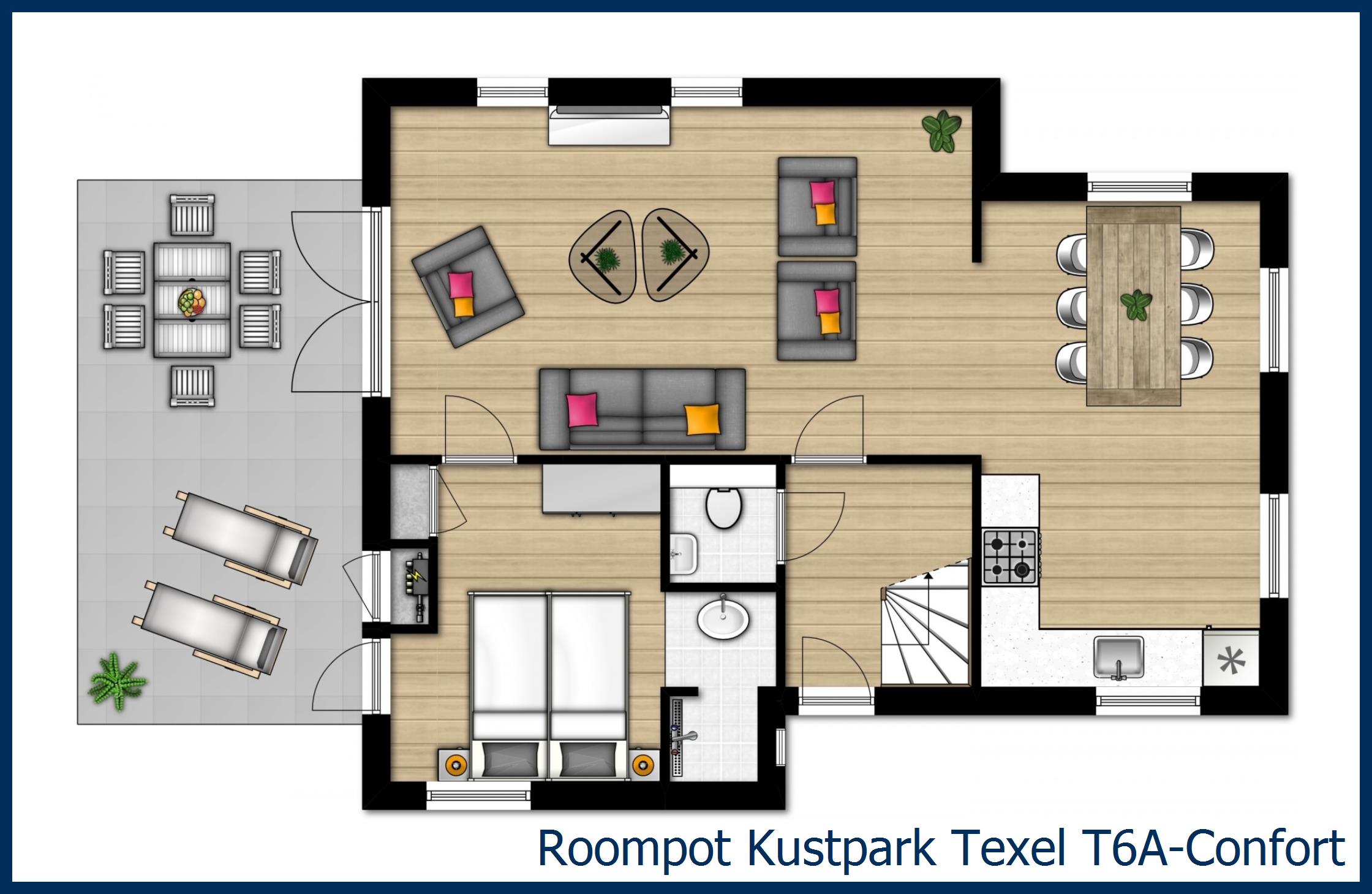 Bungalow T6A-Confort à Kustpark Texel