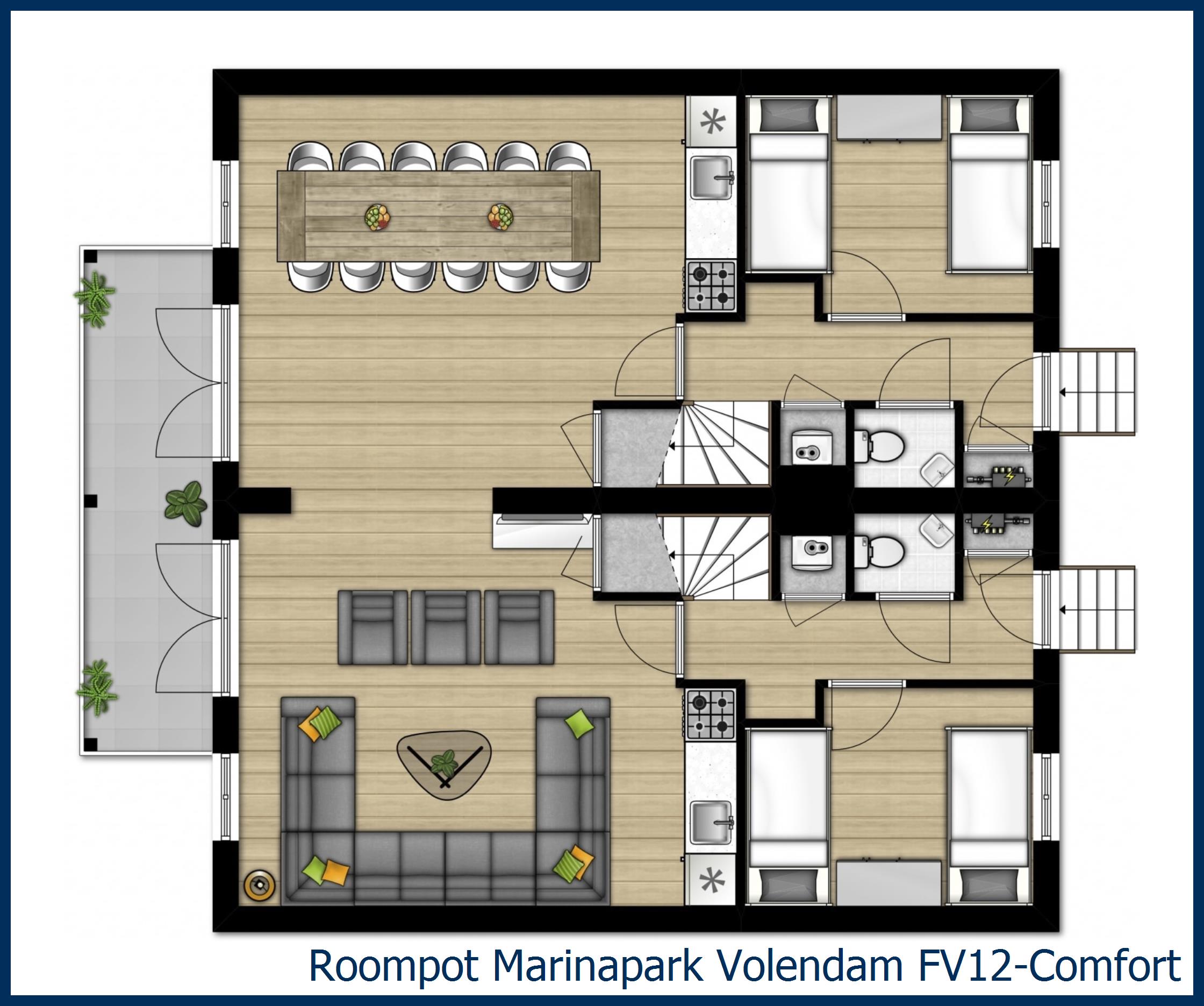 Bungalow FV12-Comfort à Marinapark Volendam