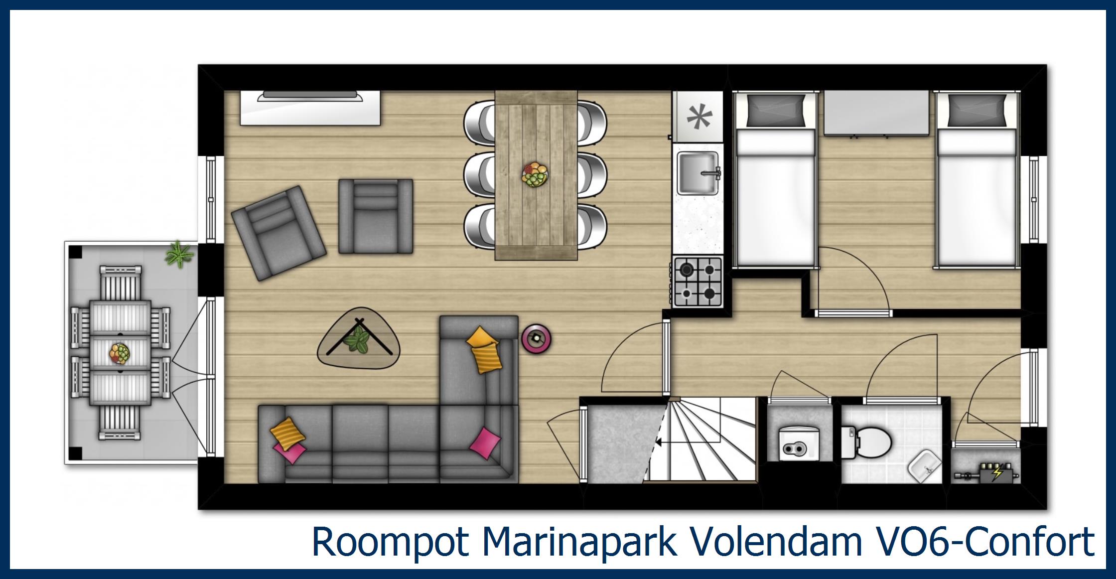 Bungalow VO6-Confort à Marinapark Volendam