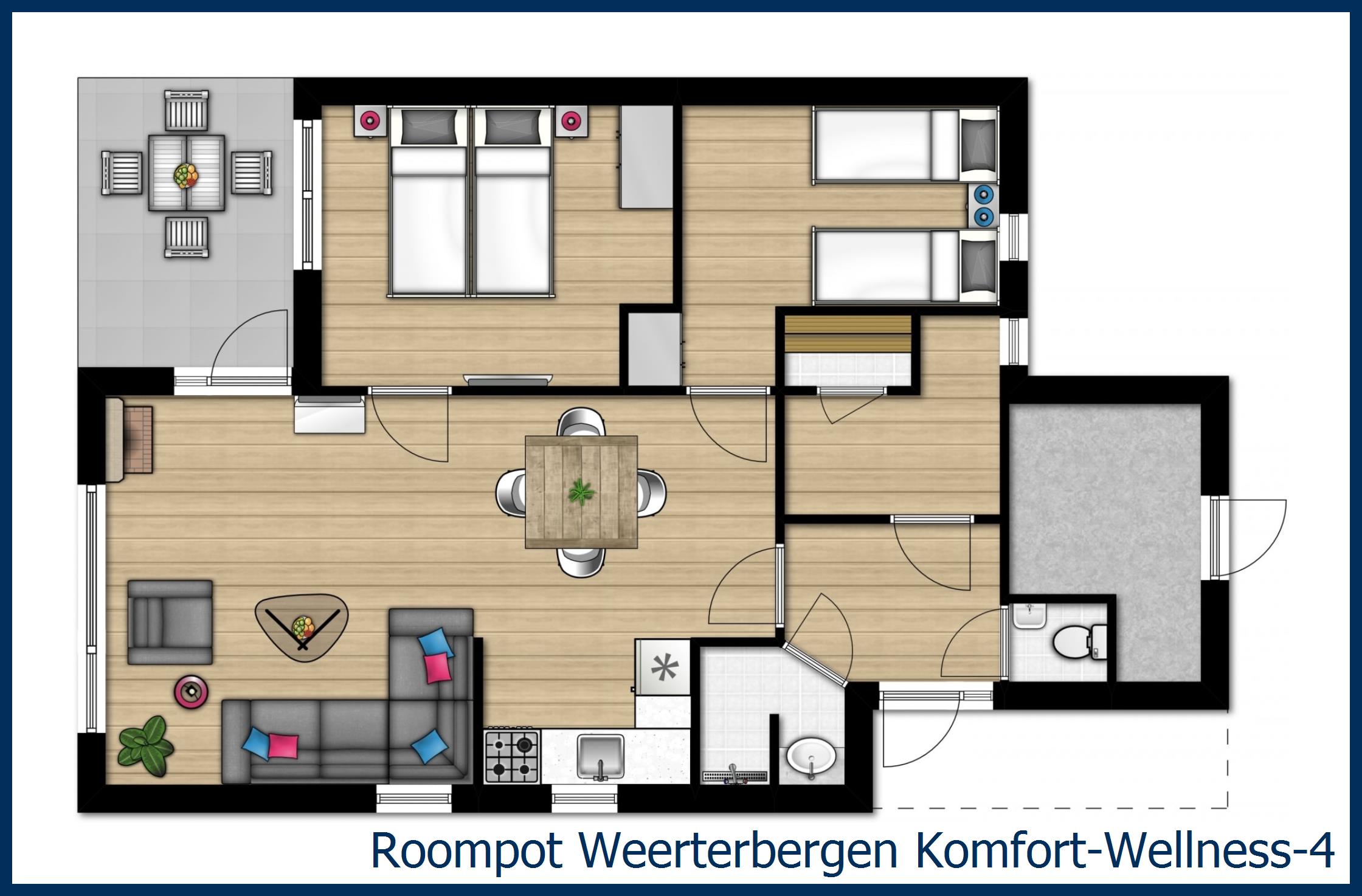 Bungalow Komfort-Wellness-4 in Weerterbergen