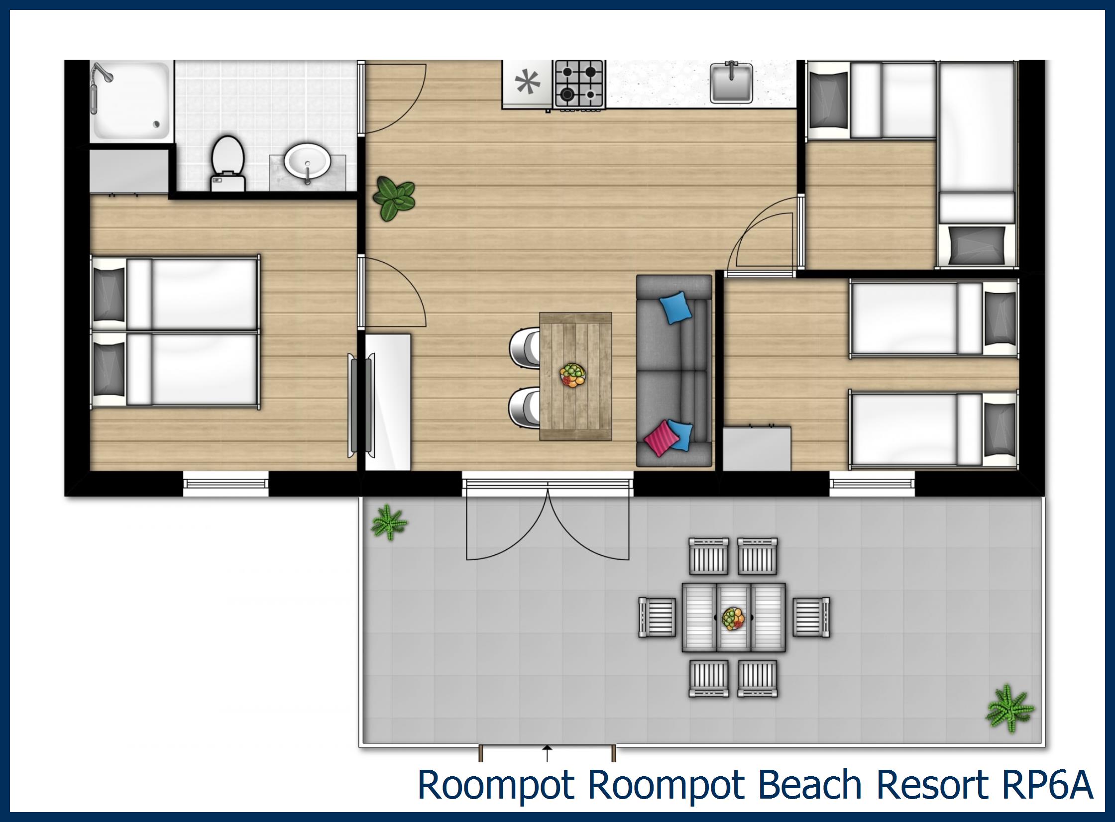 Chalet RP6A in Beach Resort