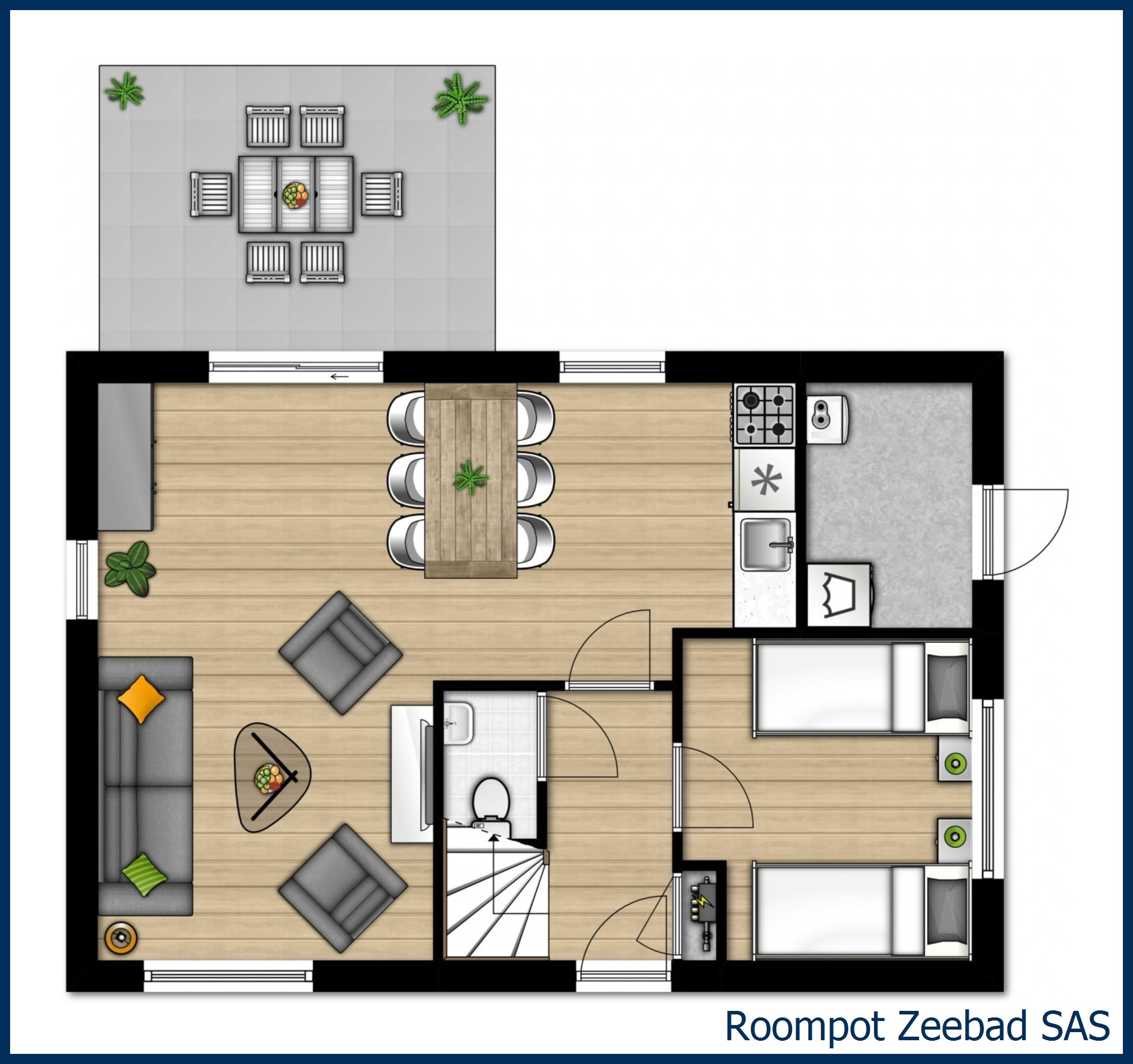 Bungalow SAS in Zeebad