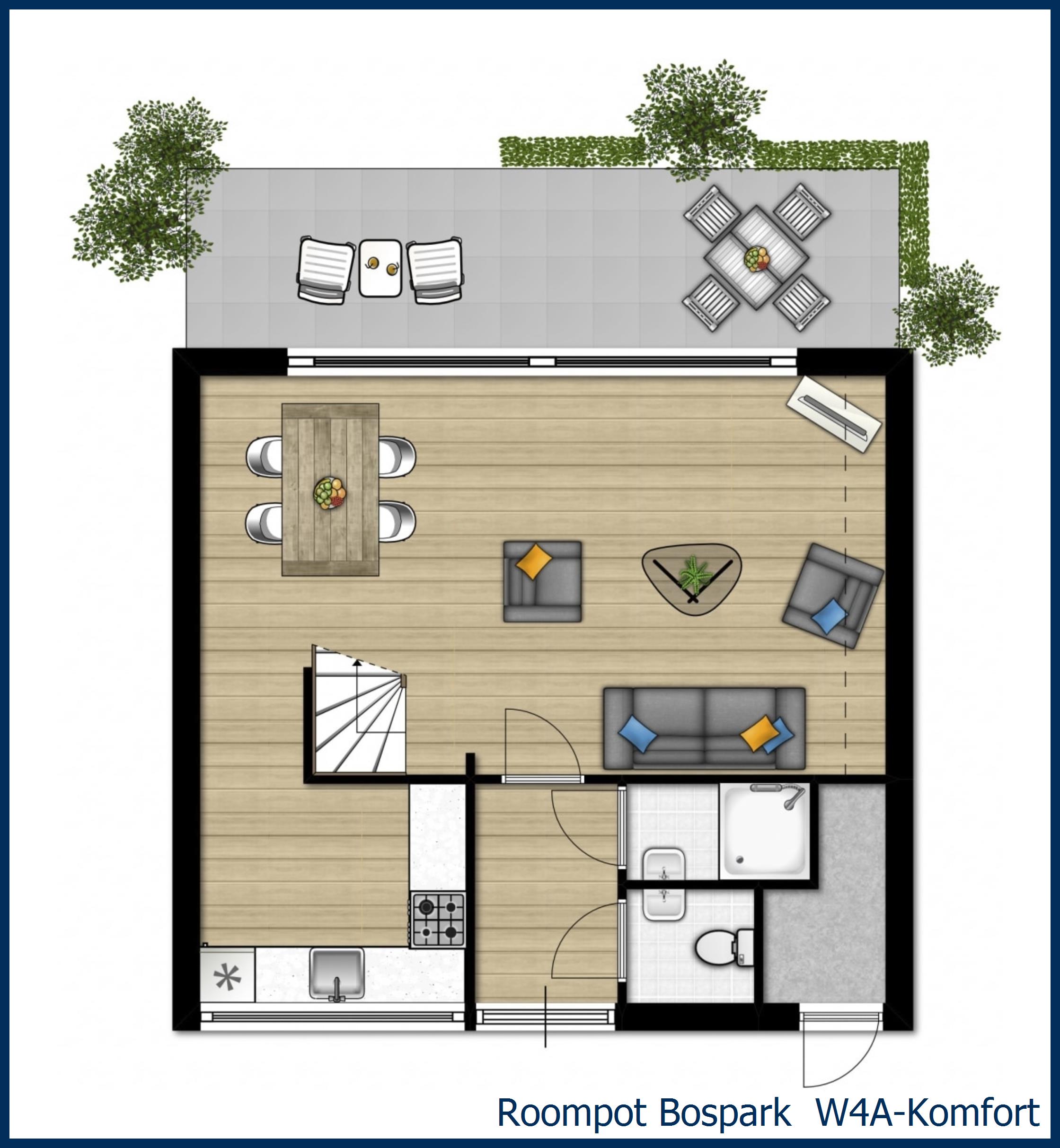 Bungalow W4A-Komfort in Bospark 't Wolfsven