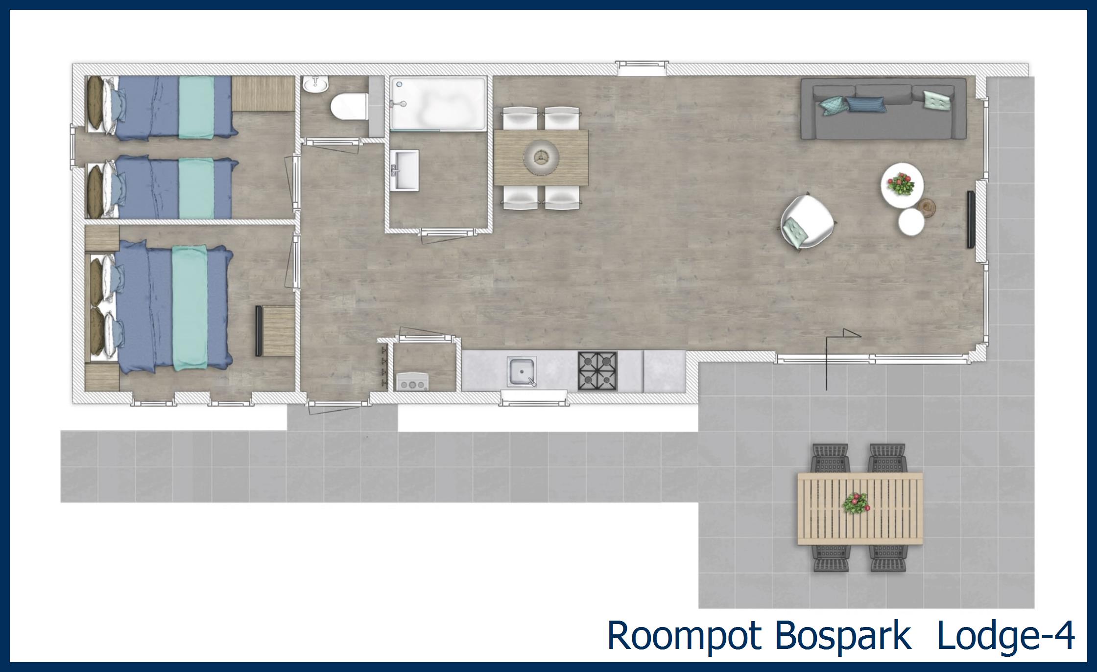 Pavillon Lodge-4 à Bospark 't Wolfsven