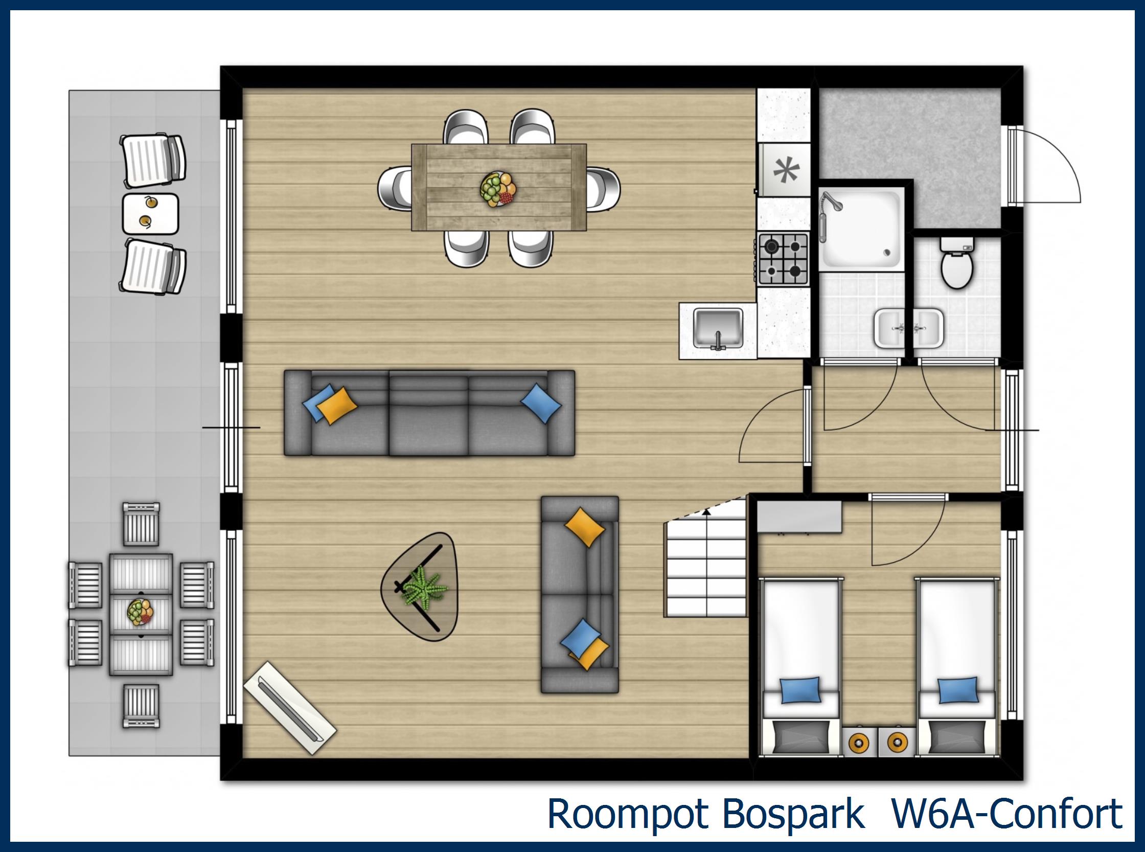 Bungalow W6A-Confort à Bospark 't Wolfsven