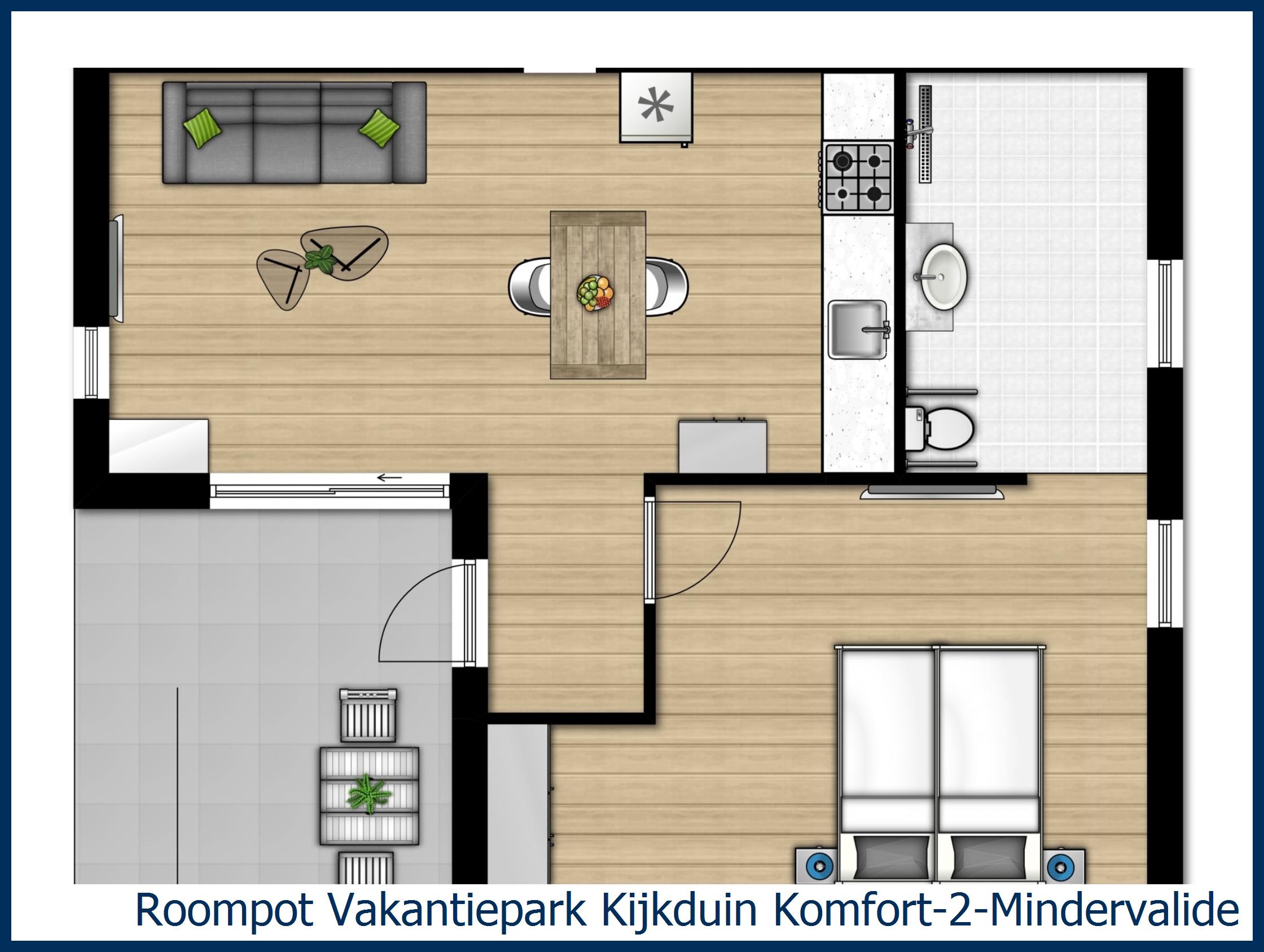 Chalet Komfort-2-Mindervalide in Kijkduin