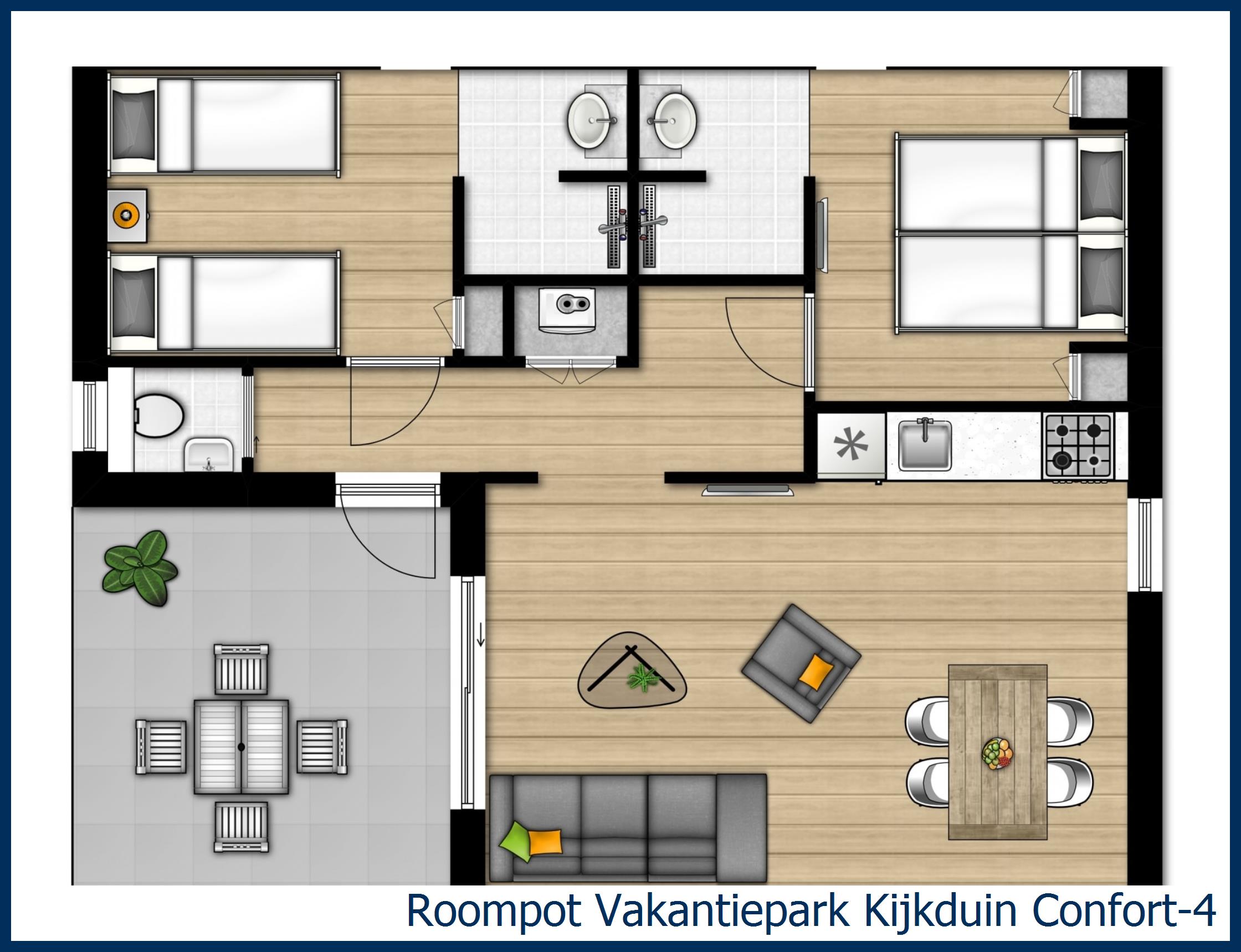 Chalet Confort-4 à Kijkduin