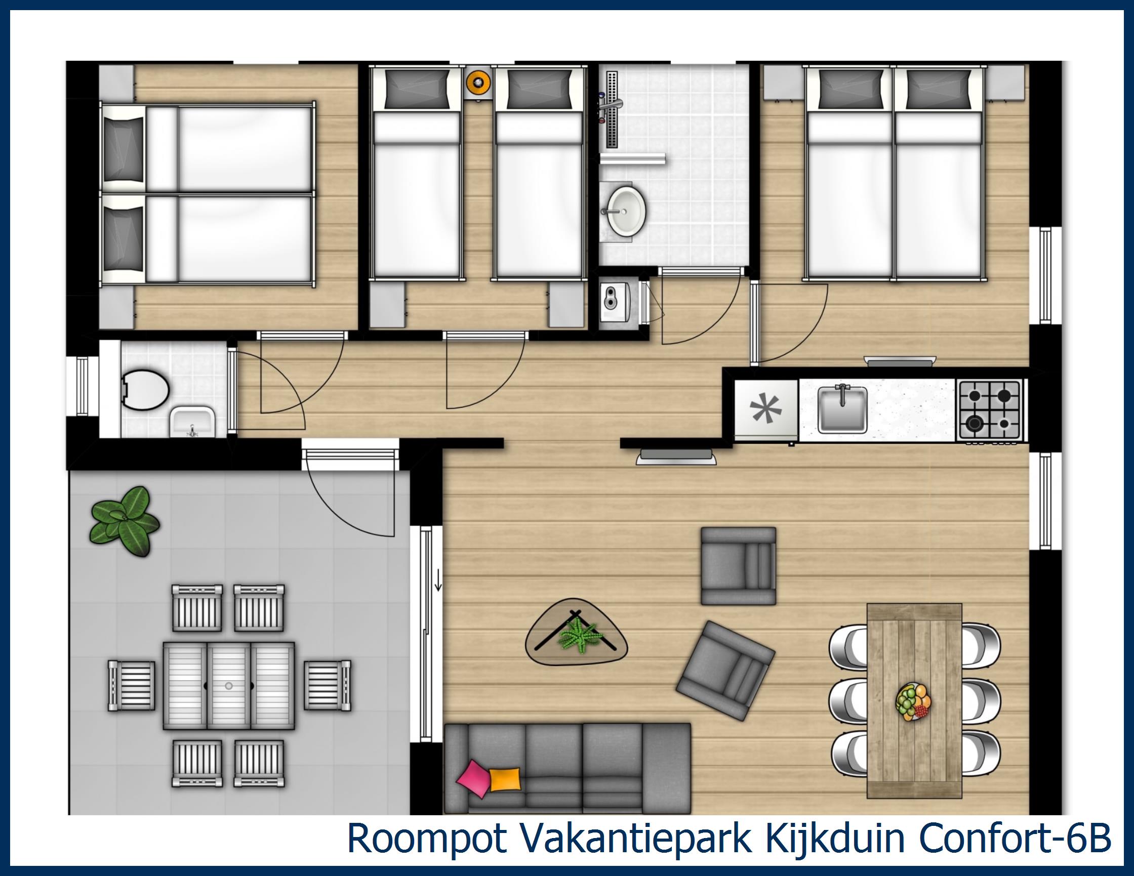 Chalet Confort-6B à Kijkduin