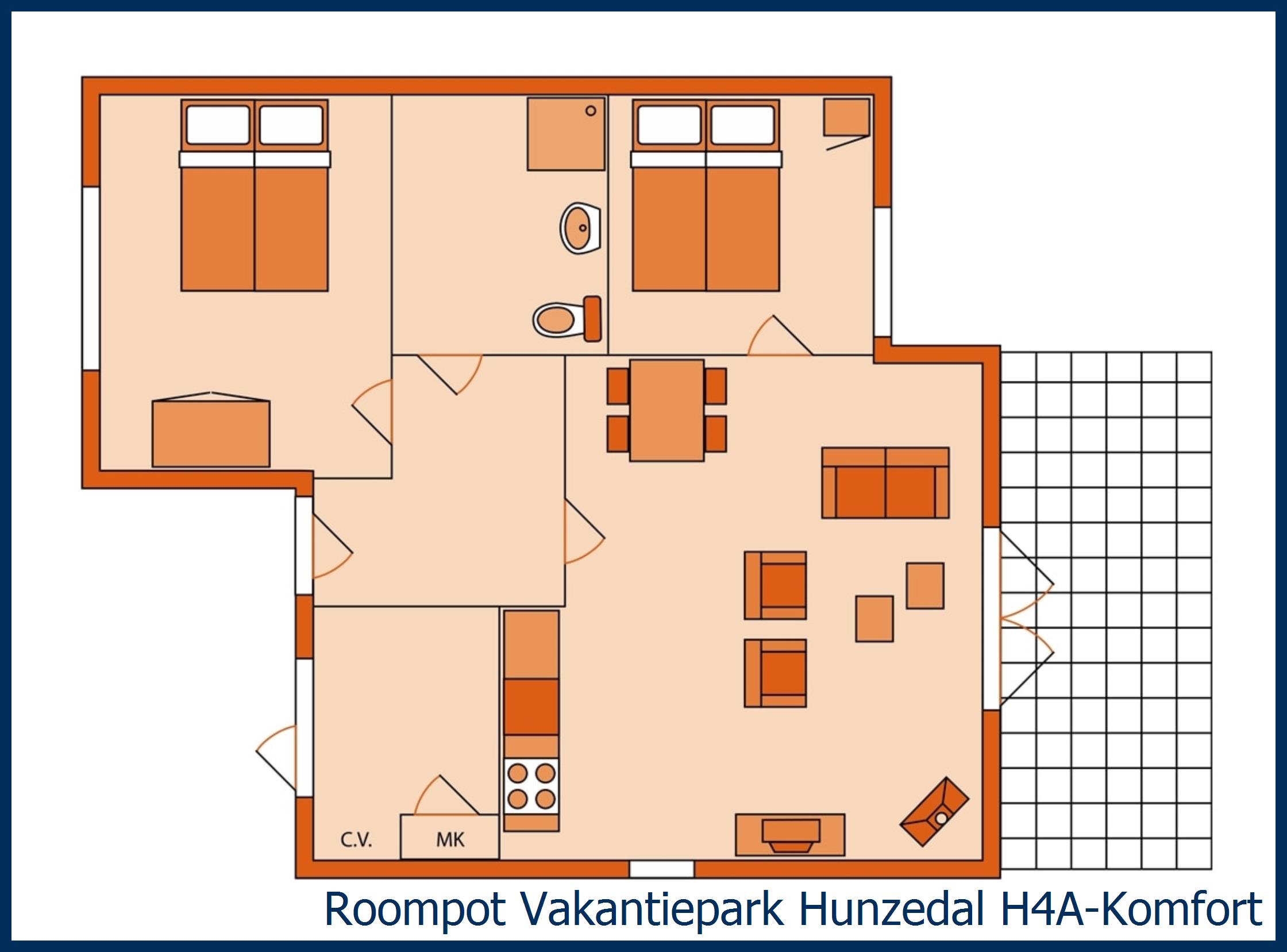 Bungalow H4A-Komfort in Hunzedal