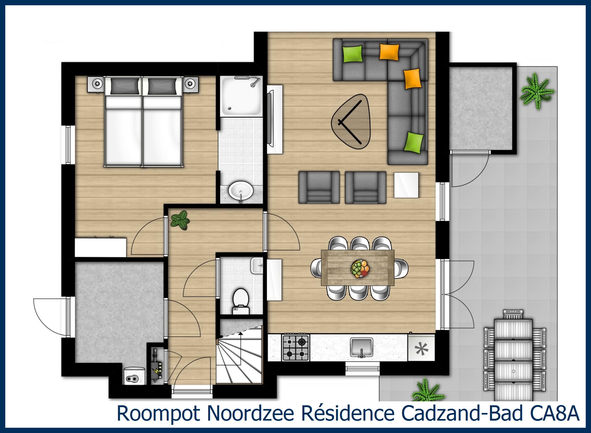 Villa CA8A in Noordzee Résidence Cadzand-Bad