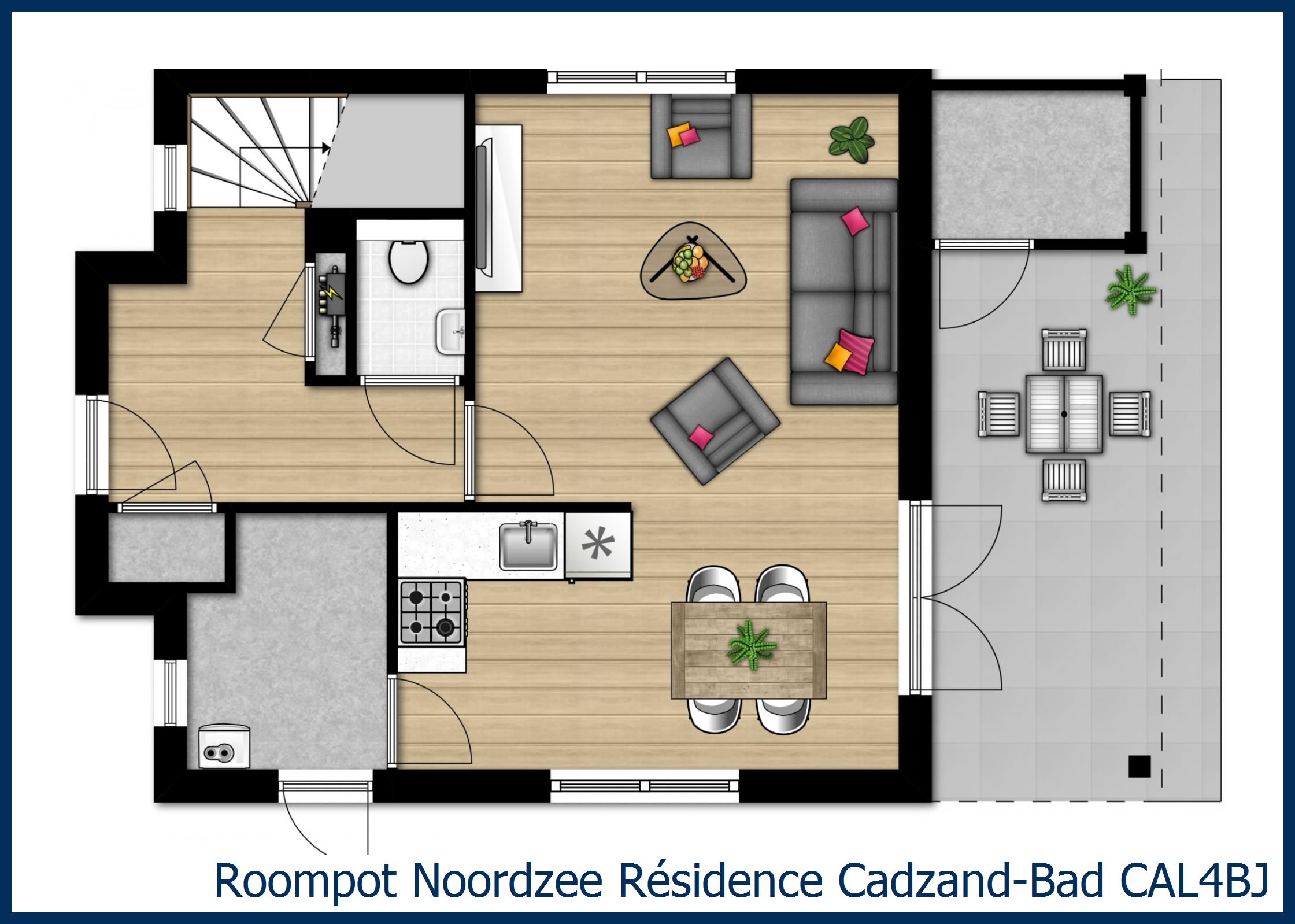 Villa CAL4BJ in Noordzee Résidence Cadzand-Bad