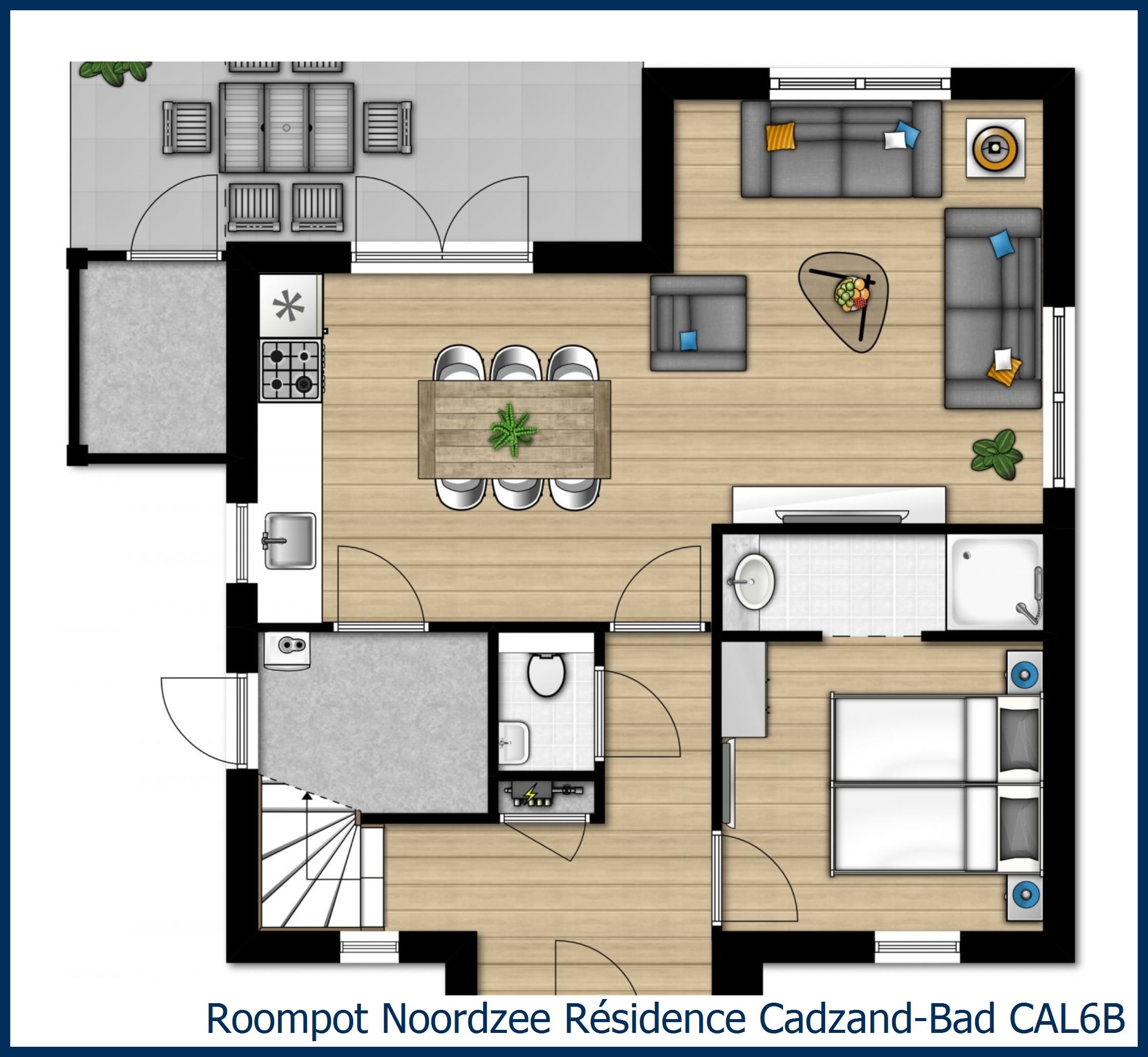 Villa CAL6B in Noordzee Résidence Cadzand-Bad