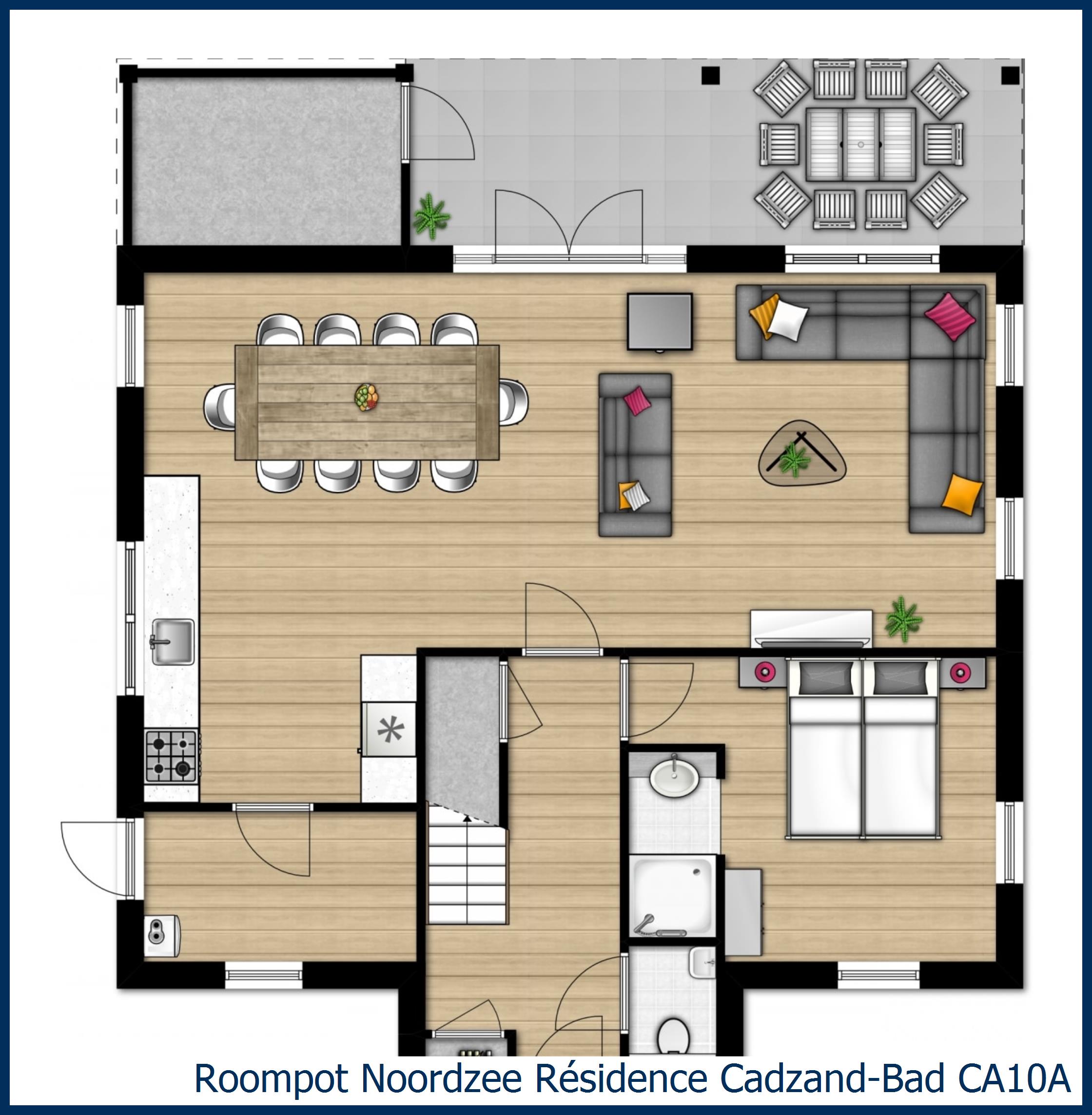 Villa CA10A à Noordzee Résidence Cadzand-Bad