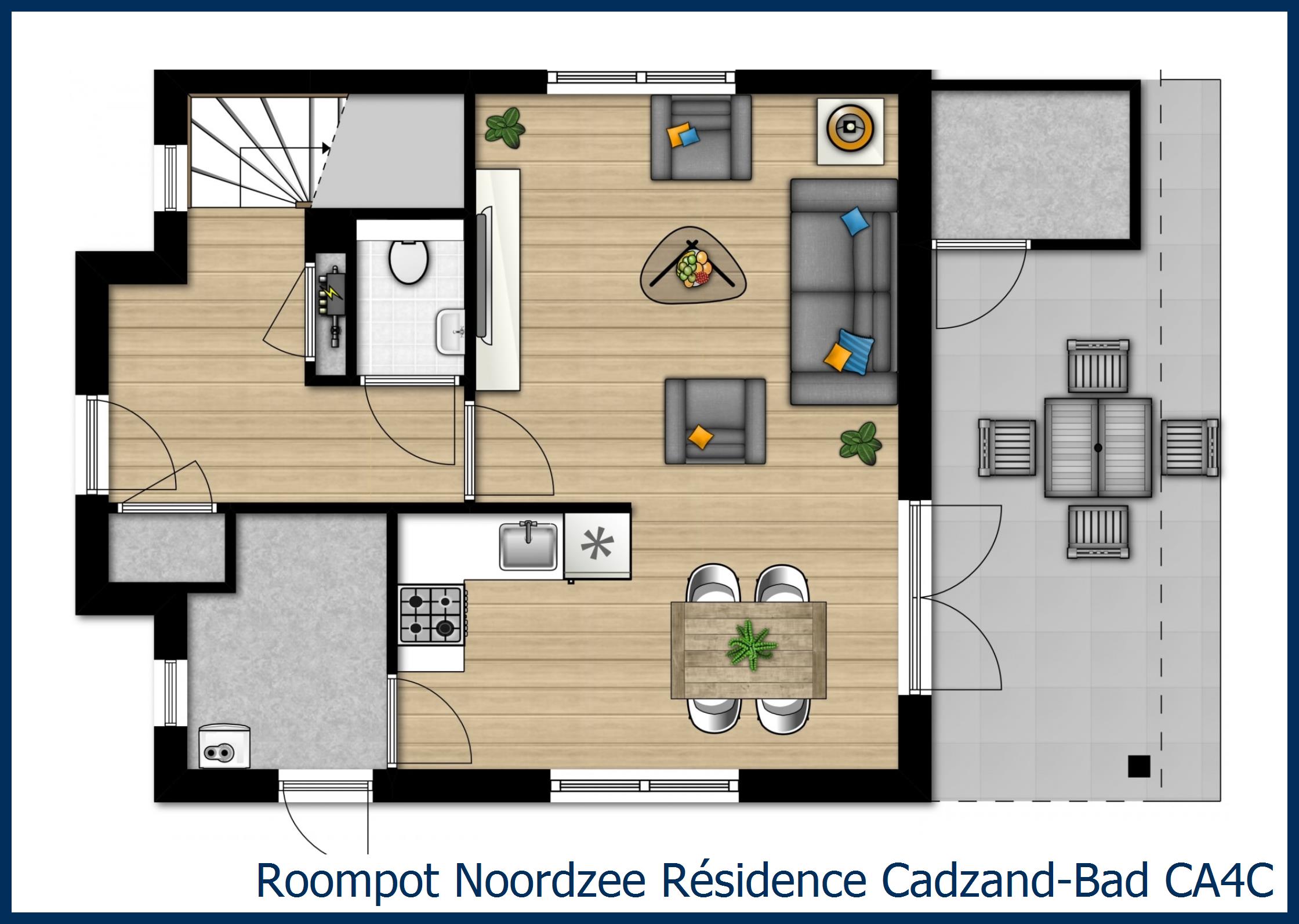 Villa CA4C à Noordzee Résidence Cadzand-Bad