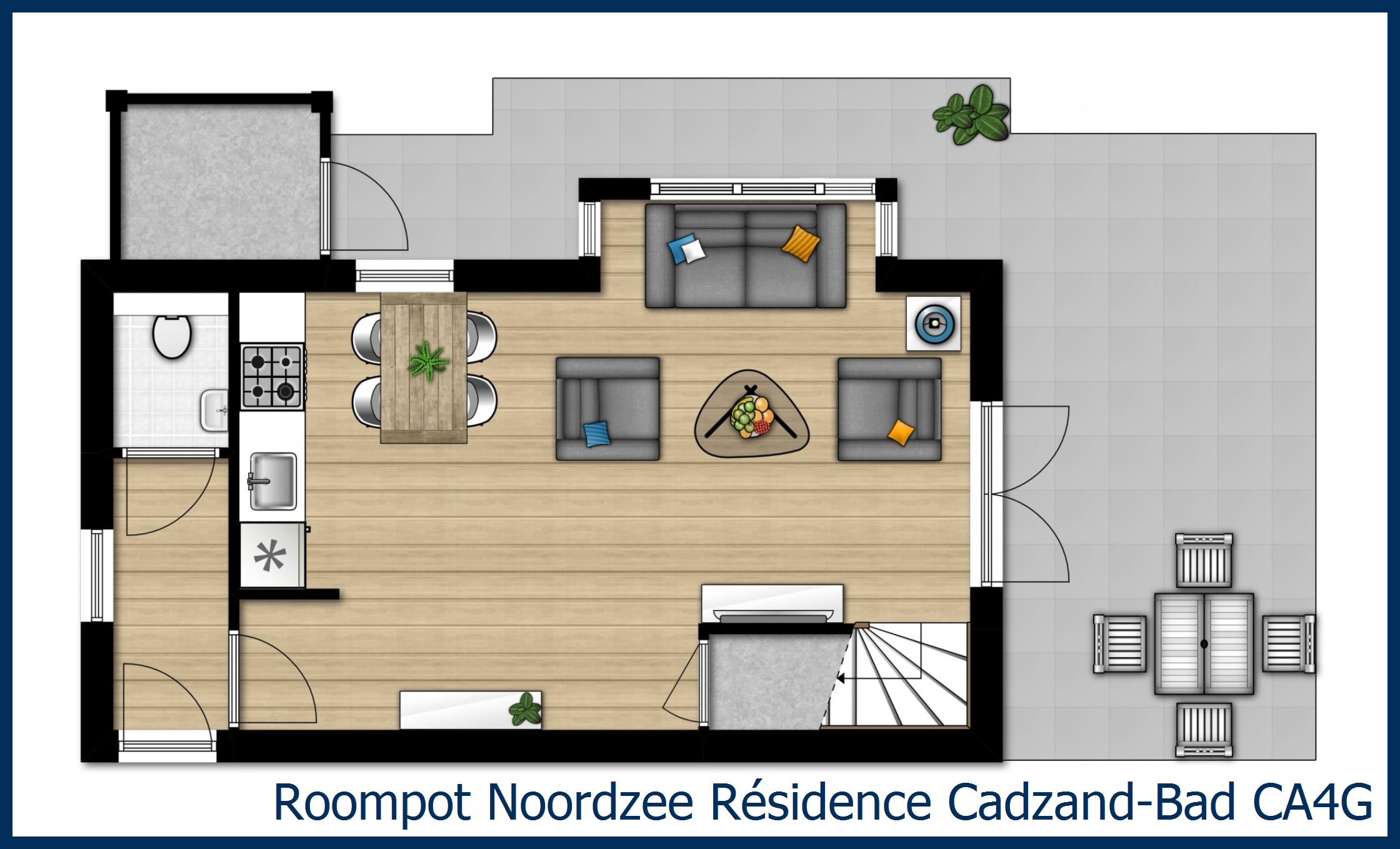Bungalow CA4G à Noordzee Résidence Cadzand-Bad