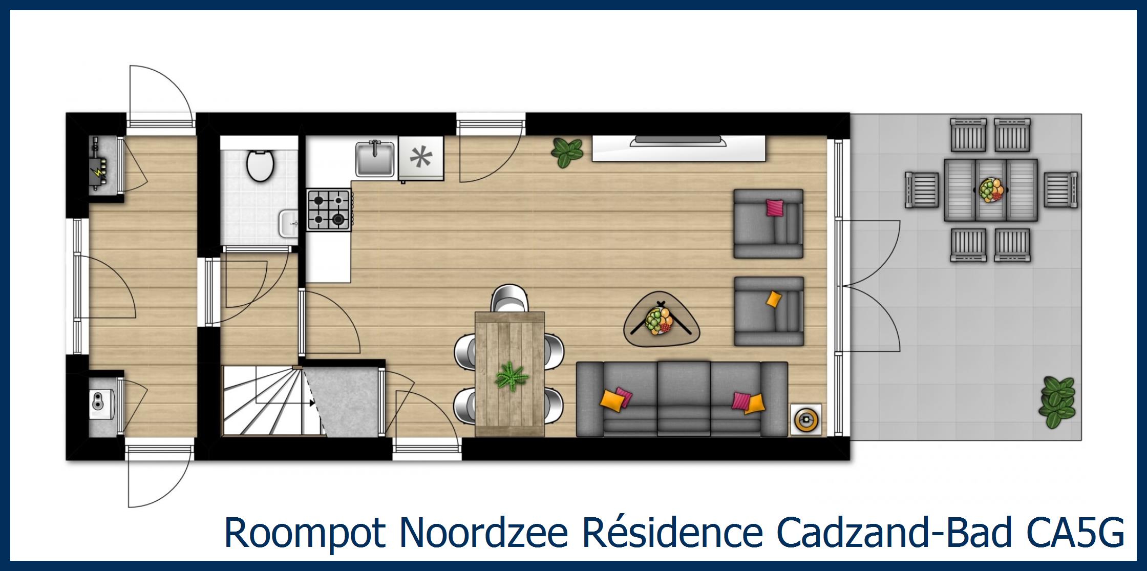 Bungalow CA5G à Noordzee Résidence Cadzand-Bad