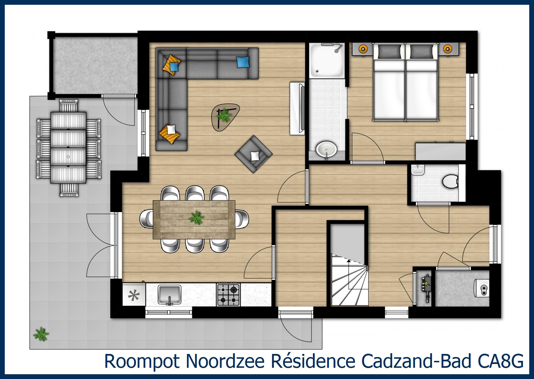 Villa CA8G à Noordzee Résidence Cadzand-Bad