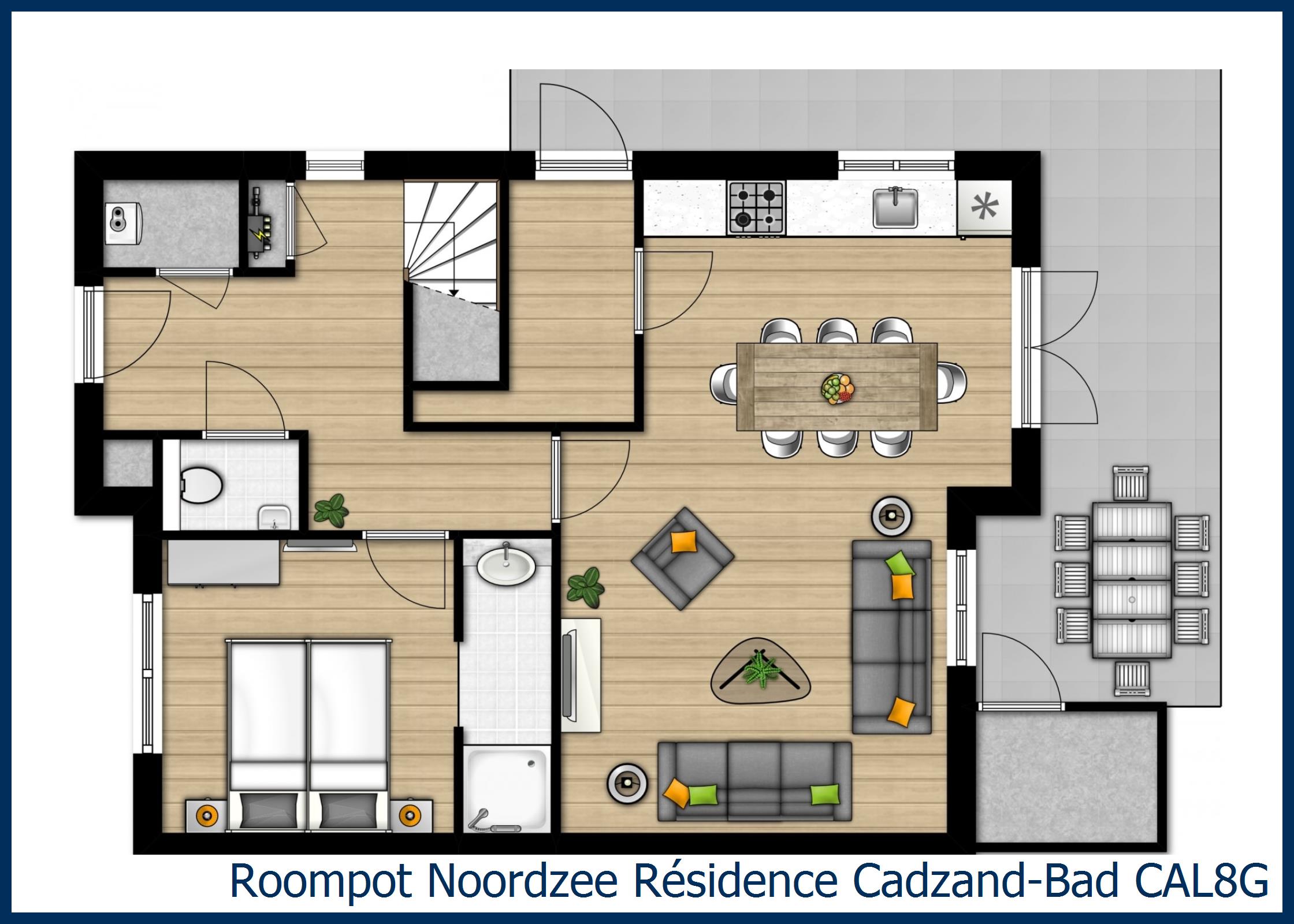 Villa CAL8G à Noordzee Résidence Cadzand-Bad