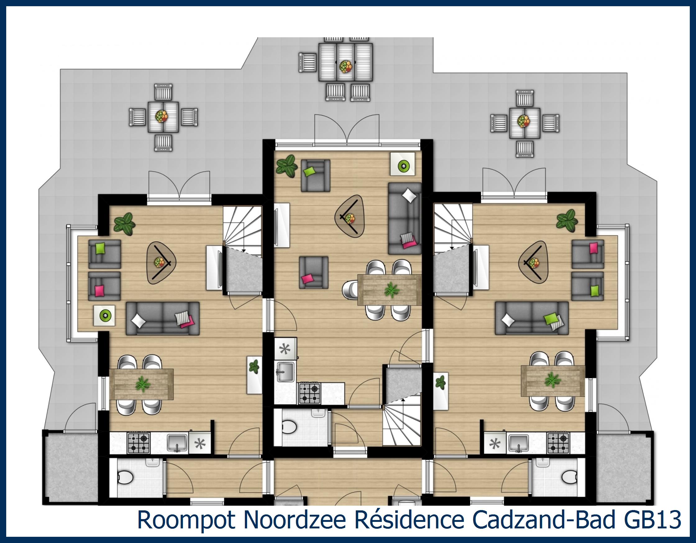 Bungalow GB13 à Noordzee Résidence Cadzand-Bad