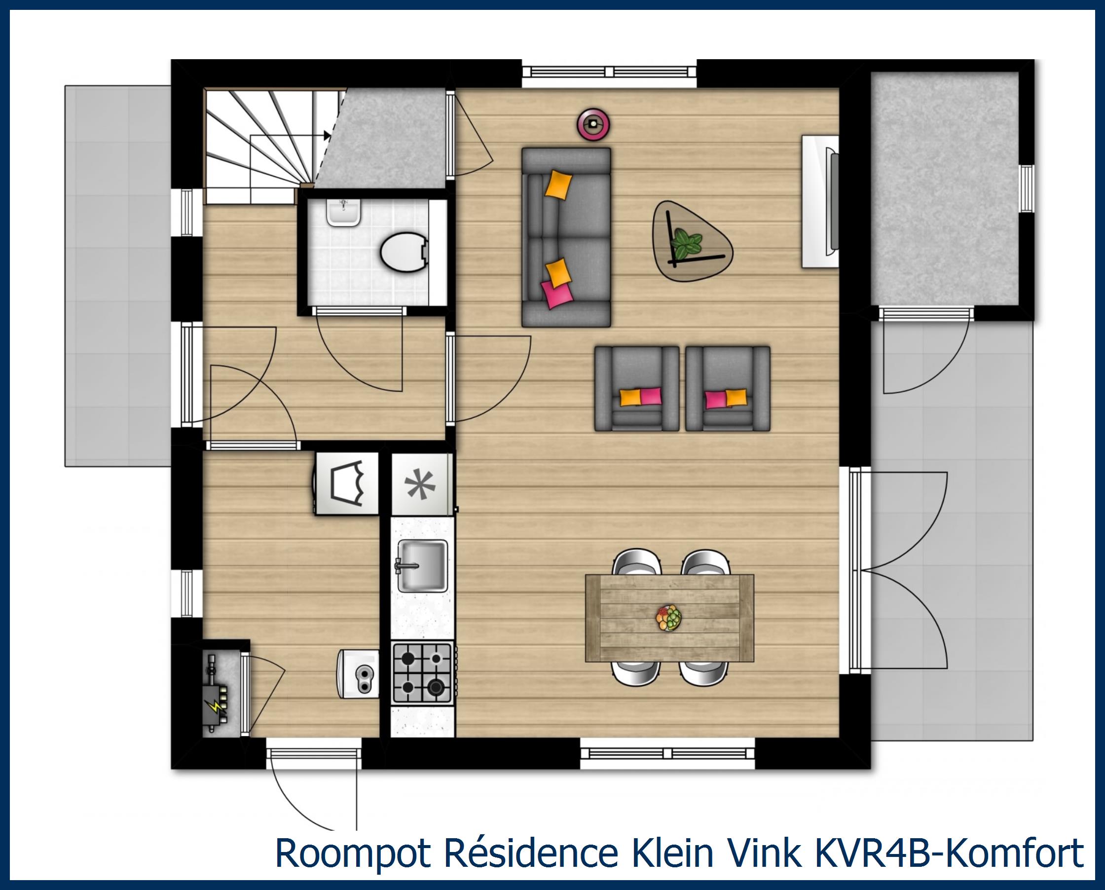 Villa KVR4B-Komfort in Résidence Klein Vink