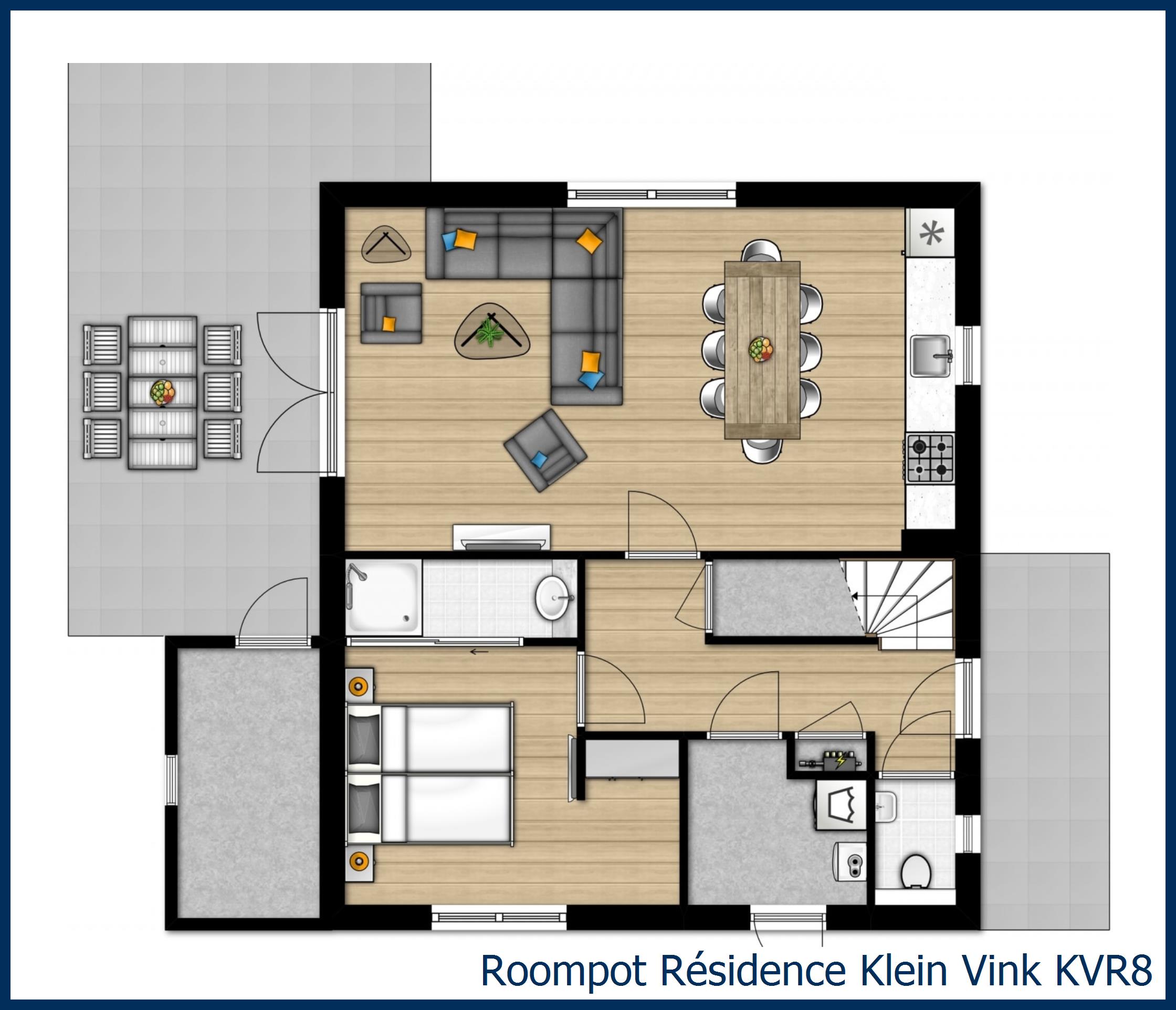 Bungalow KVR8 in Résidence Klein Vink