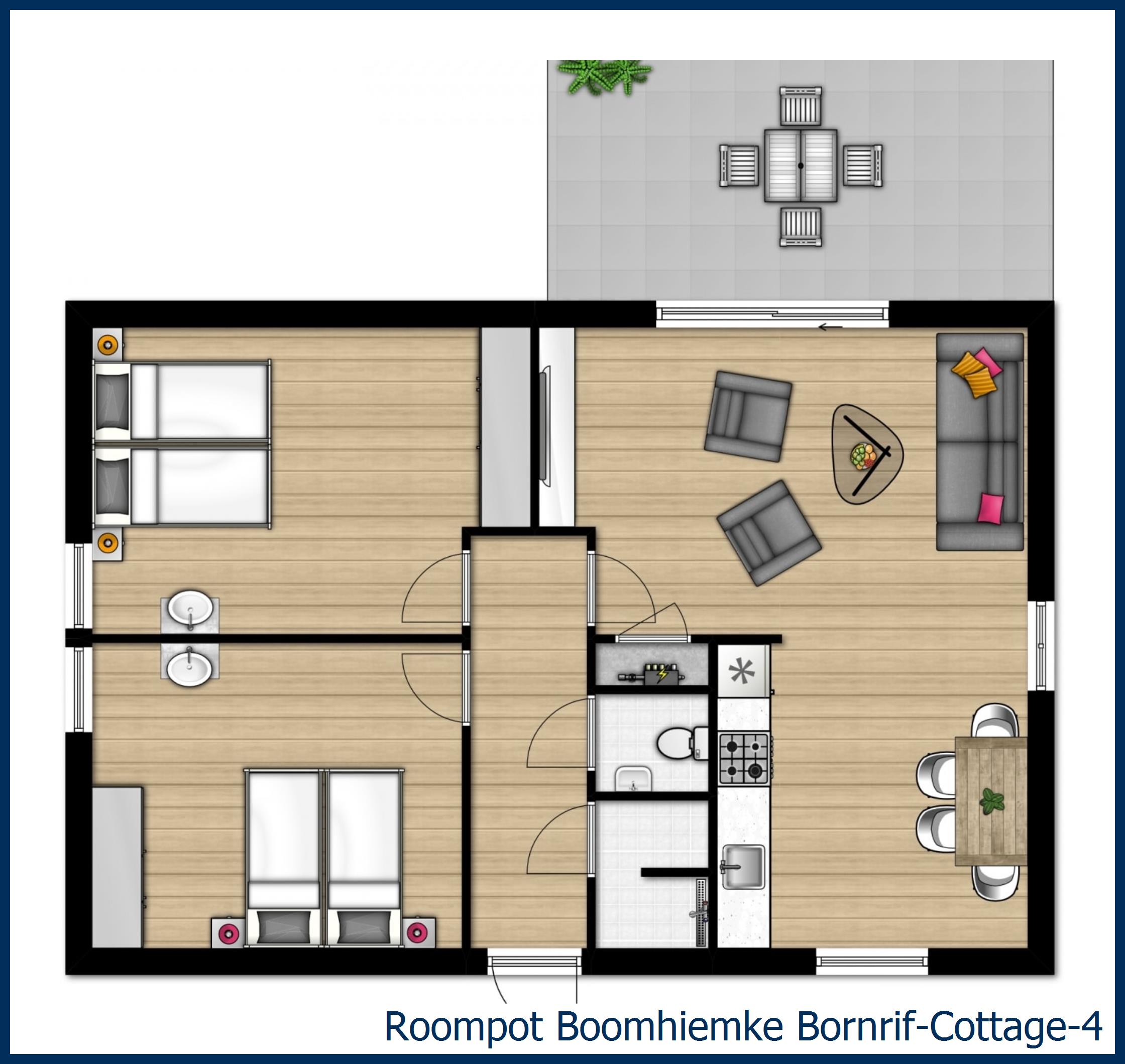 Bungalow Bornrif--4 in Boomhiemke