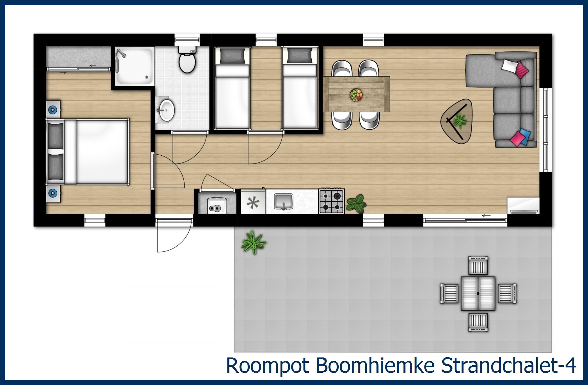 Chalet Strand-4 in Boomhiemke