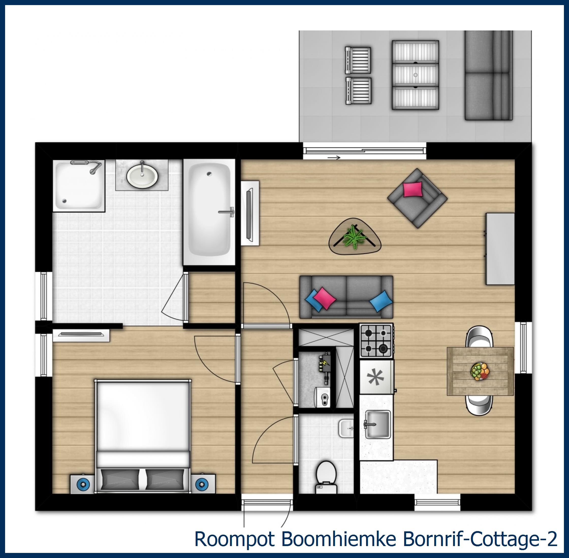 Bungalow Bornrif--2 à Boomhiemke