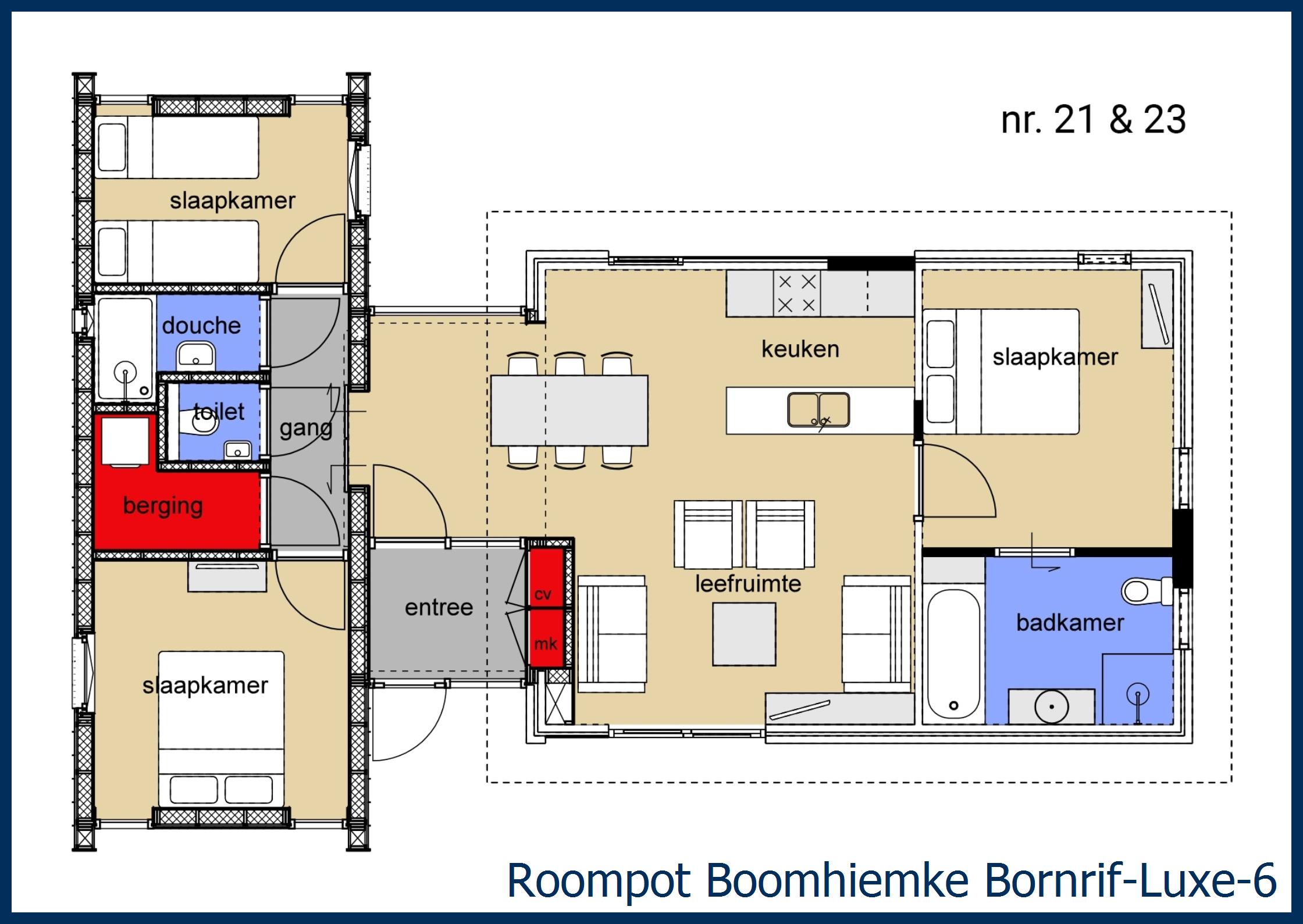 Bungalow Bornrif-Luxe-6 à Boomhiemke