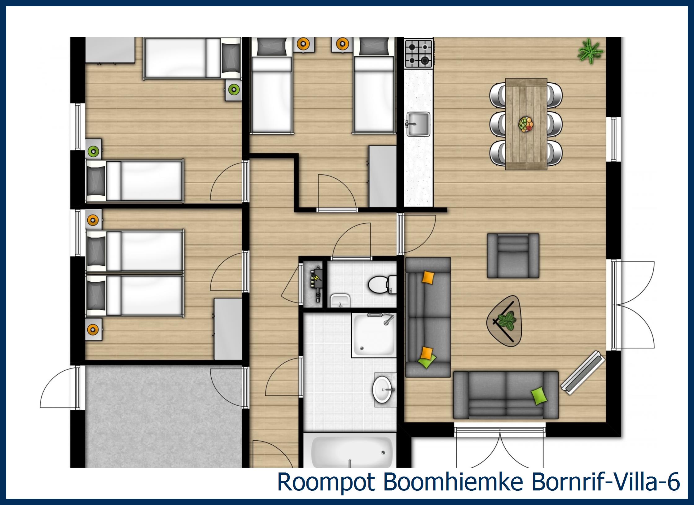 Bungalow Bornrif-Villa-6 à Boomhiemke